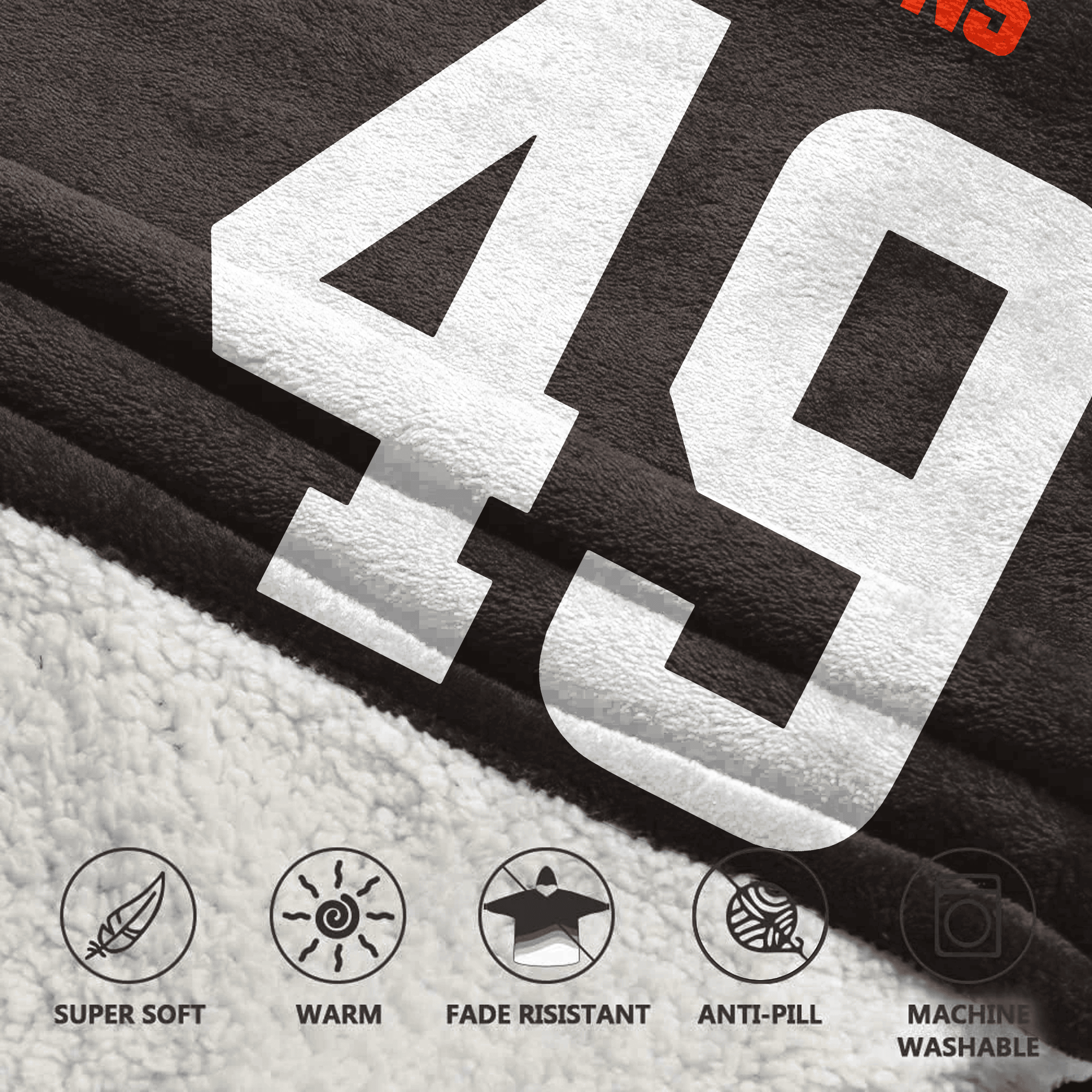 Kid C.S 49 Cleveland Football Unisex Blanket Hoodie