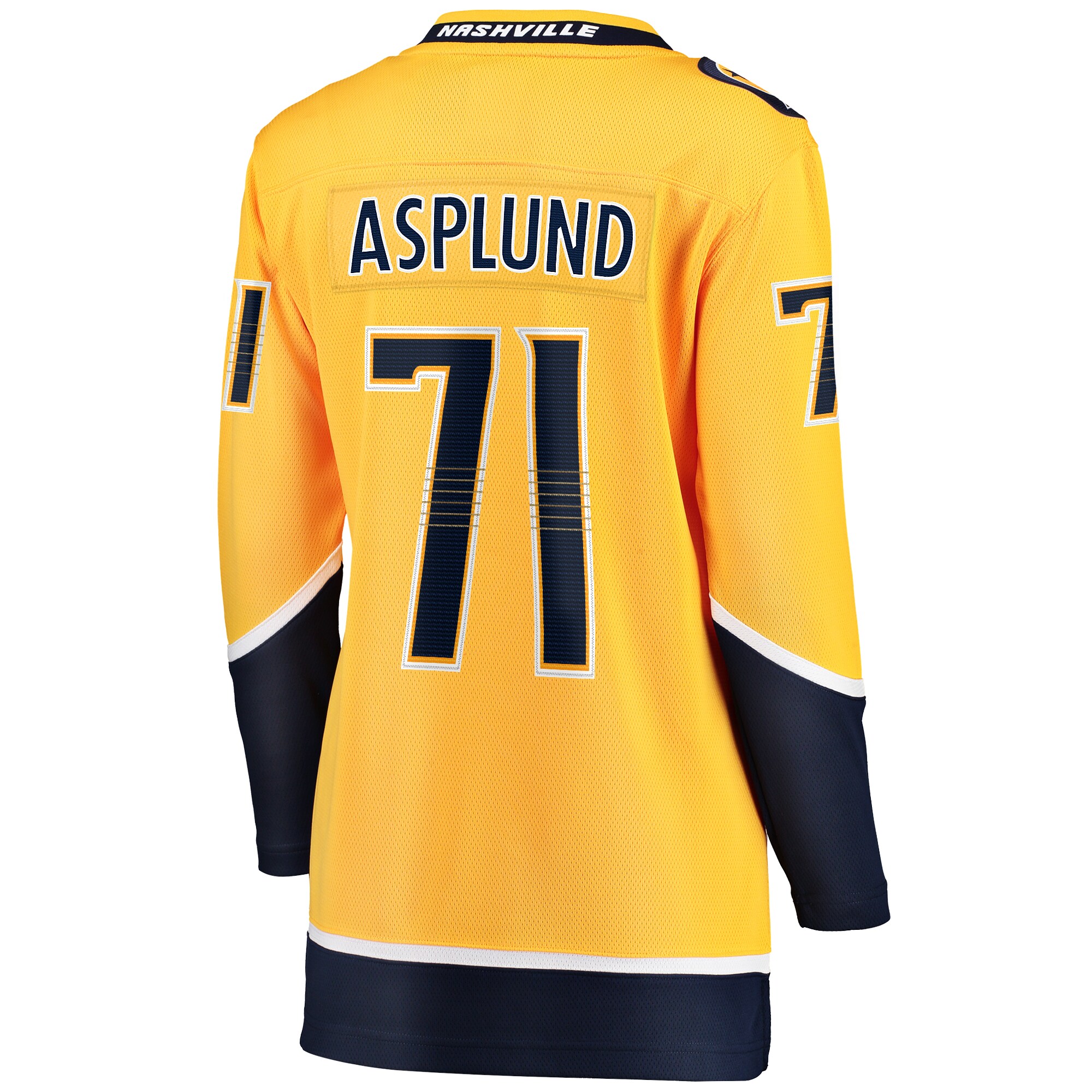 Rasmus Asplund Nashville Predators Women's Home Breakaway Jersey - Gold