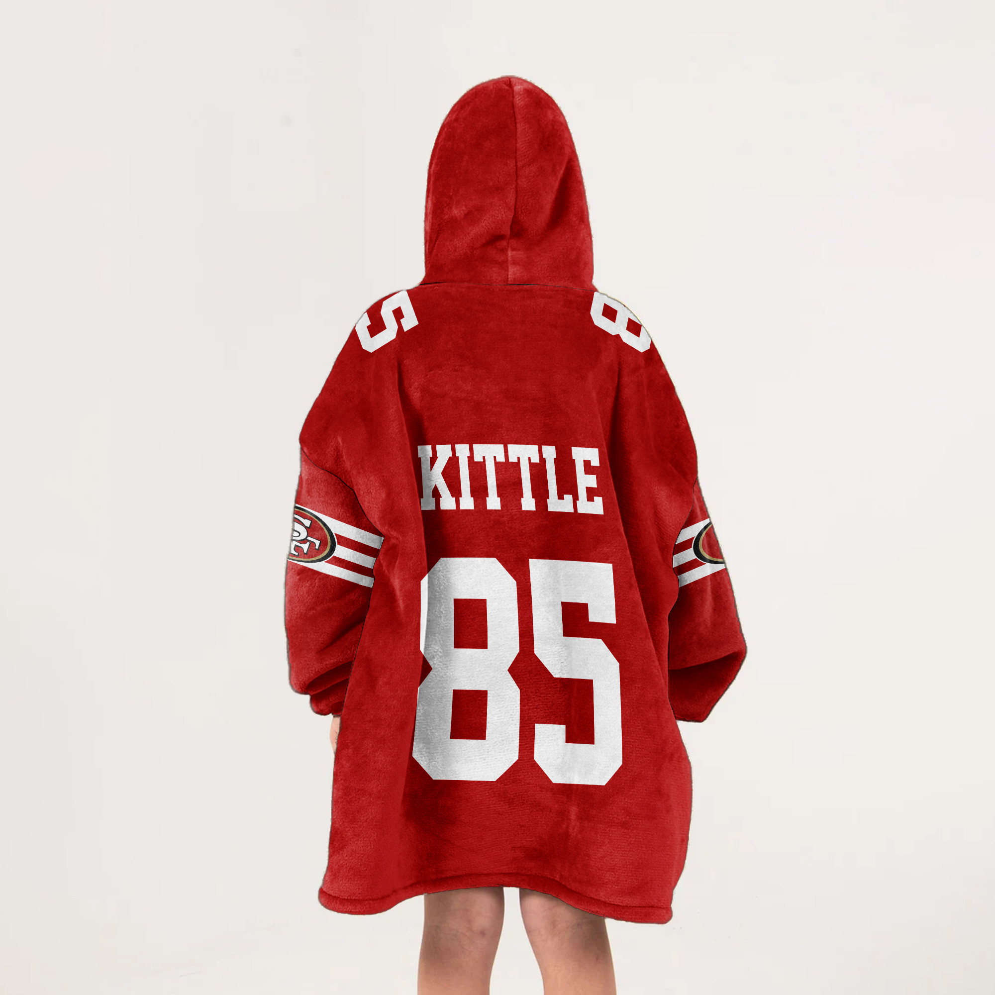 Adult 85 San Francisco 49ers Football Unisex Blanket Hoodie