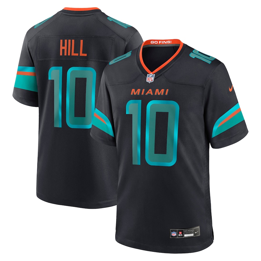 Tyreek Hill #10 Miami Dolphins 2025 Rivalries Collection Game Jersey - Pitch Blue