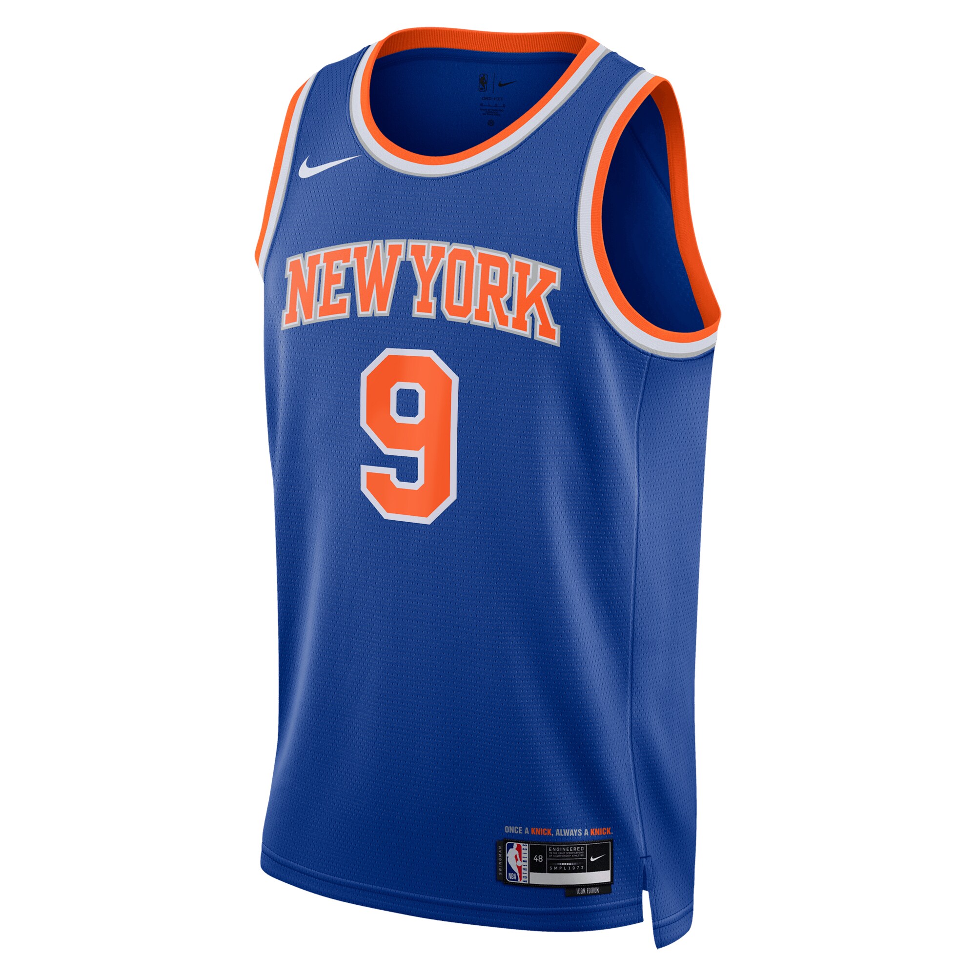 RJ Barrett New York Knicks Unisex Swingman Jersey - Icon Edition - Blue
