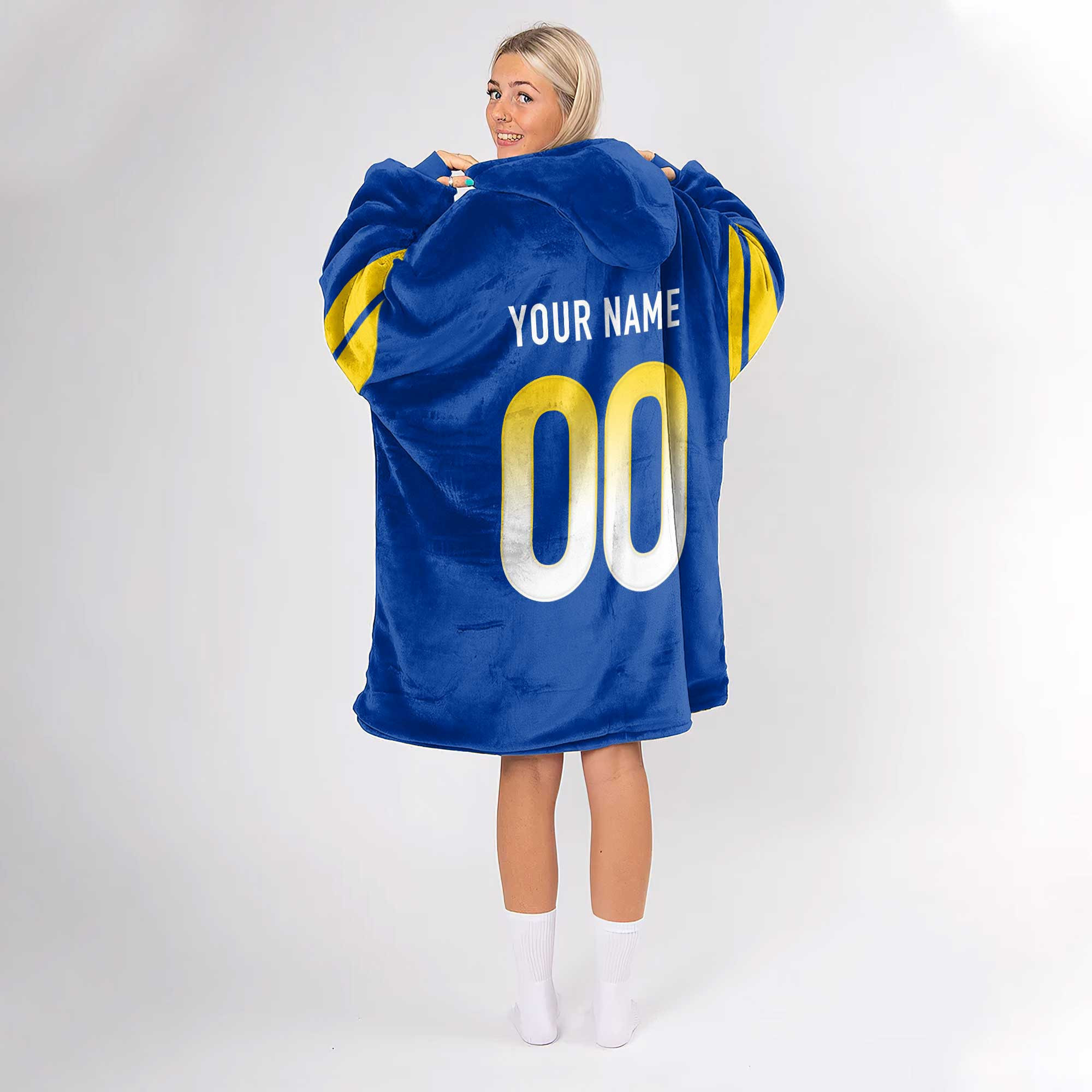 Adult Custom Blanket Hoodie Los Angeles Inspired Color