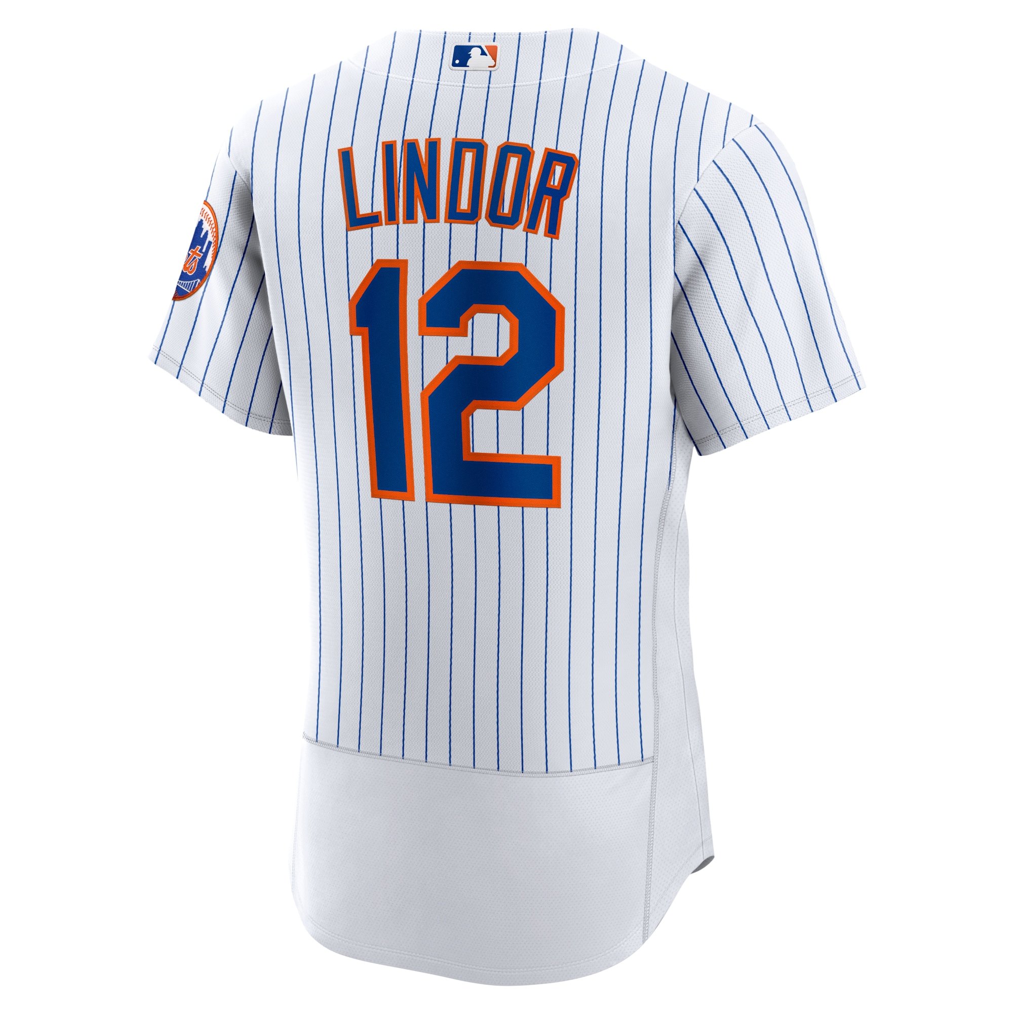 Men's New York Mets Francisco Lindor  White Home Player Jersey