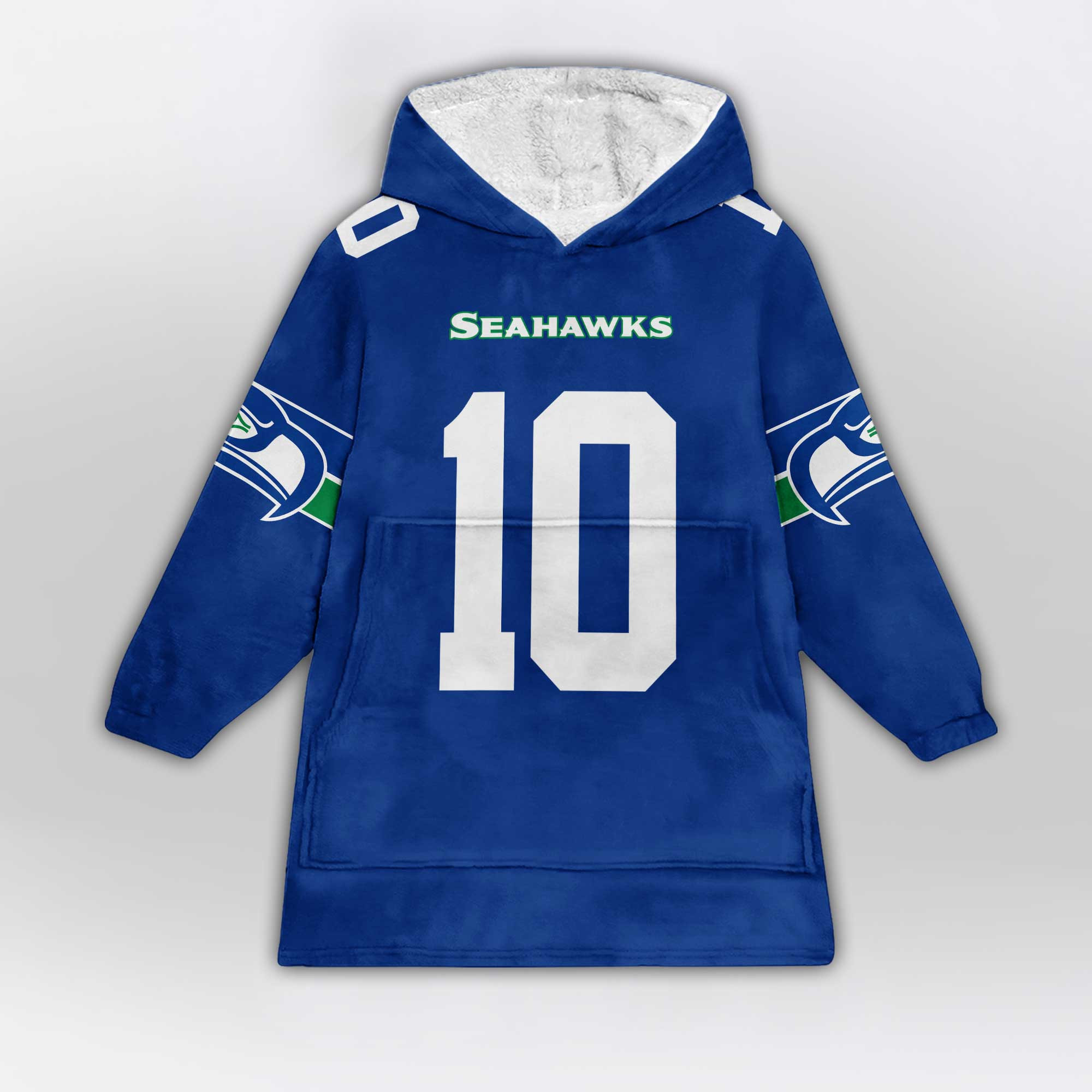 Kid 10 Seattle Football Unisex Blanket Hoodie