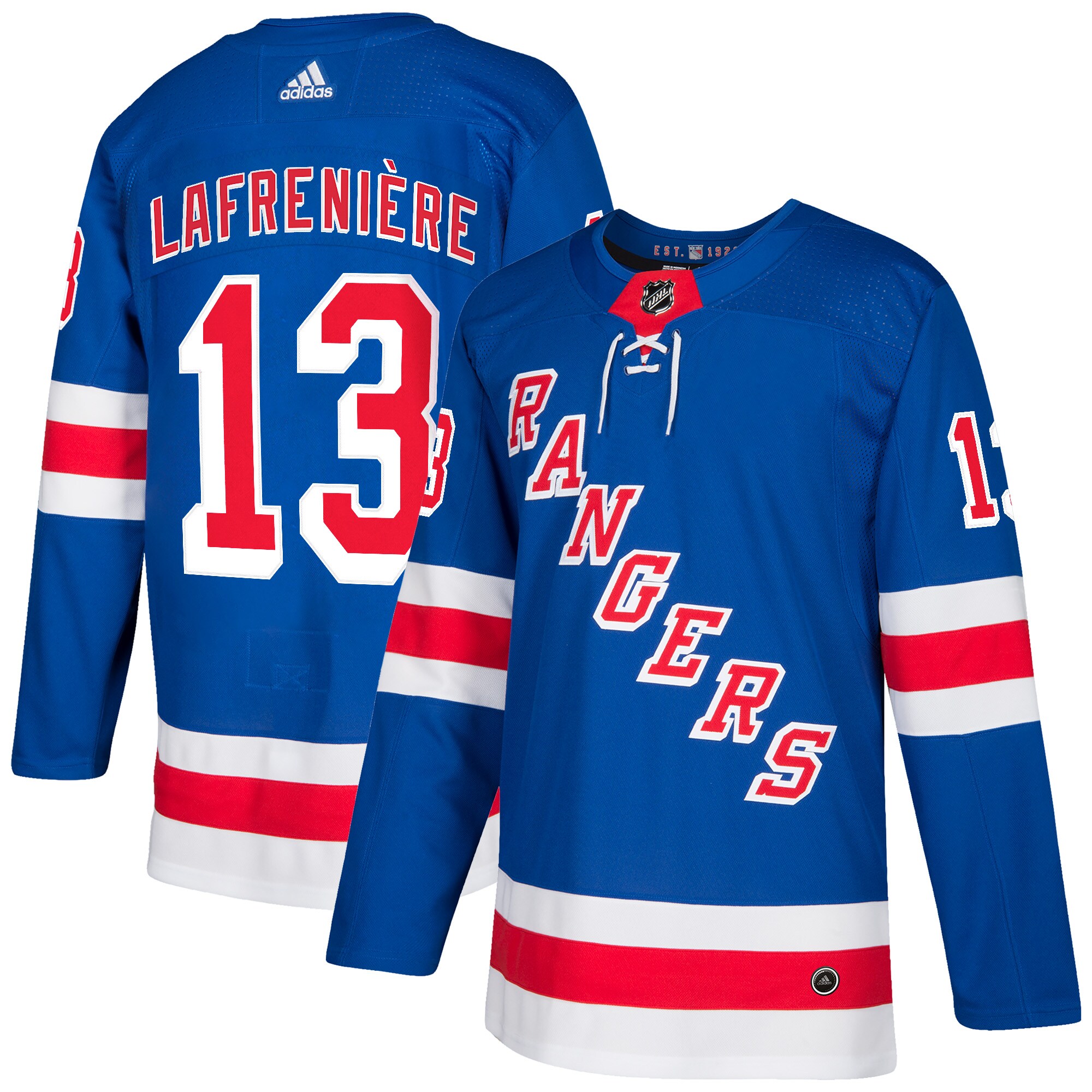 Alexis Lafrenière New York Rangers  Home Authentic Player Jersey - Blue