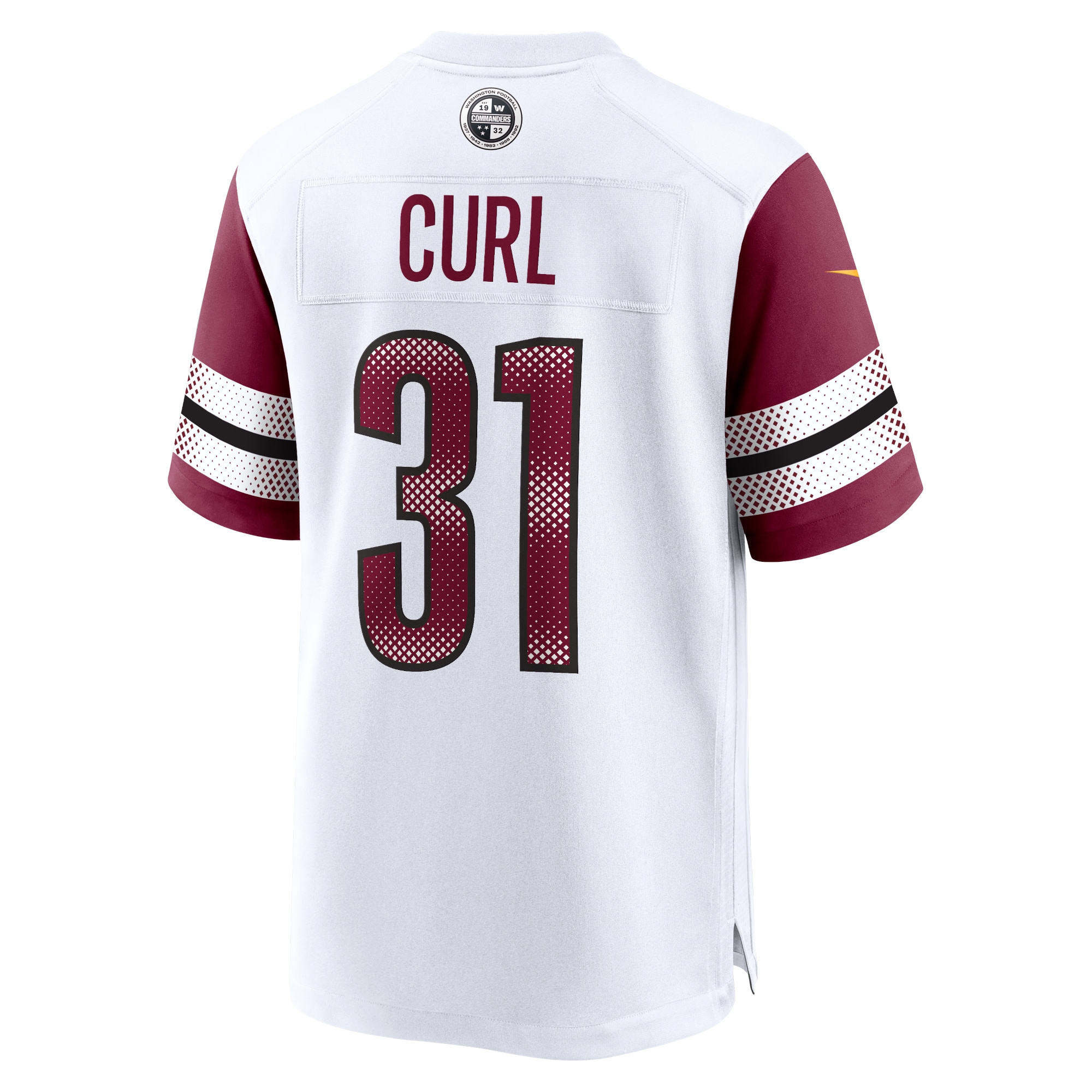 Kamren Curl Washington Commanders  Game Jersey - White