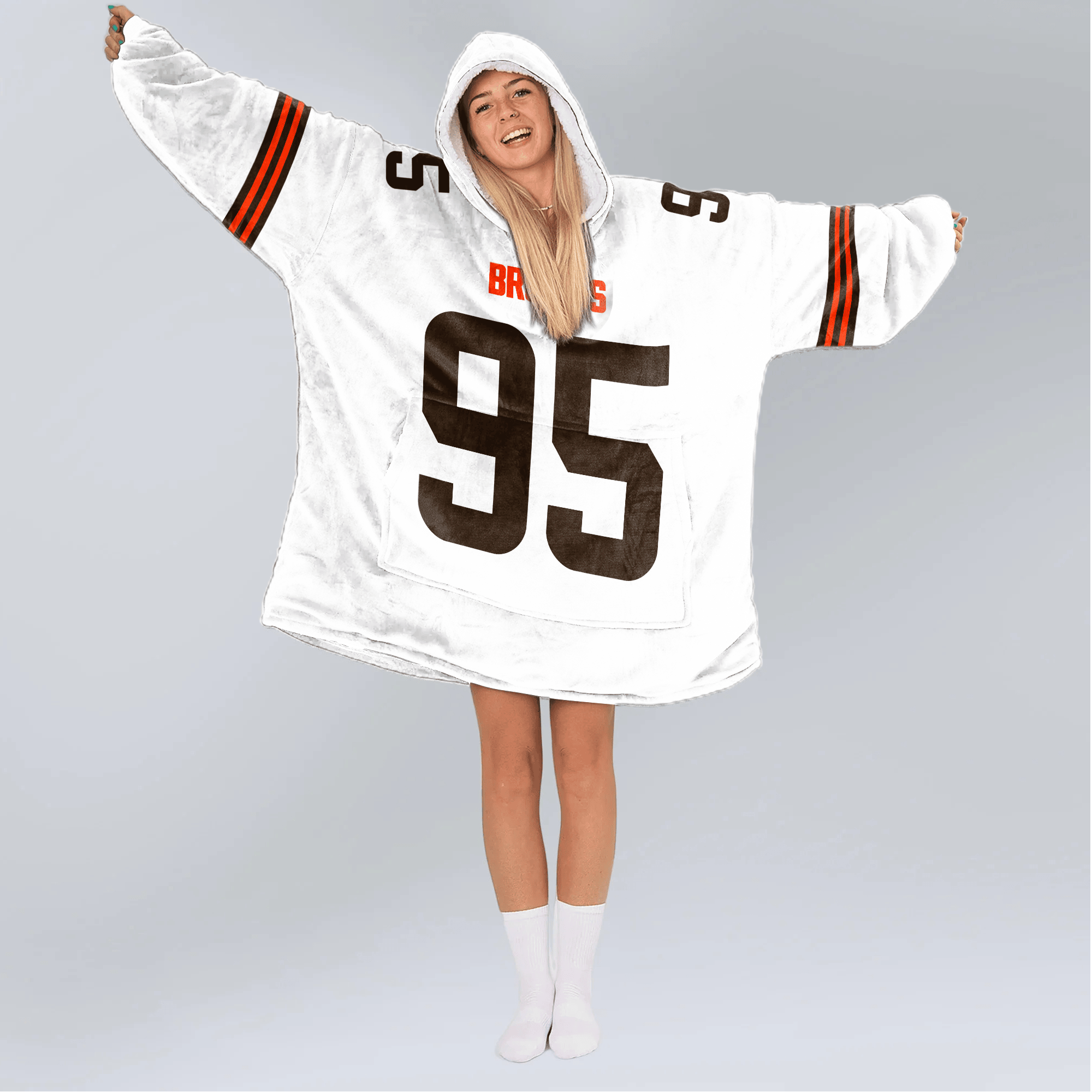 Adult M.G 95 Cleveland Football Unisex Blanket Hoodie
