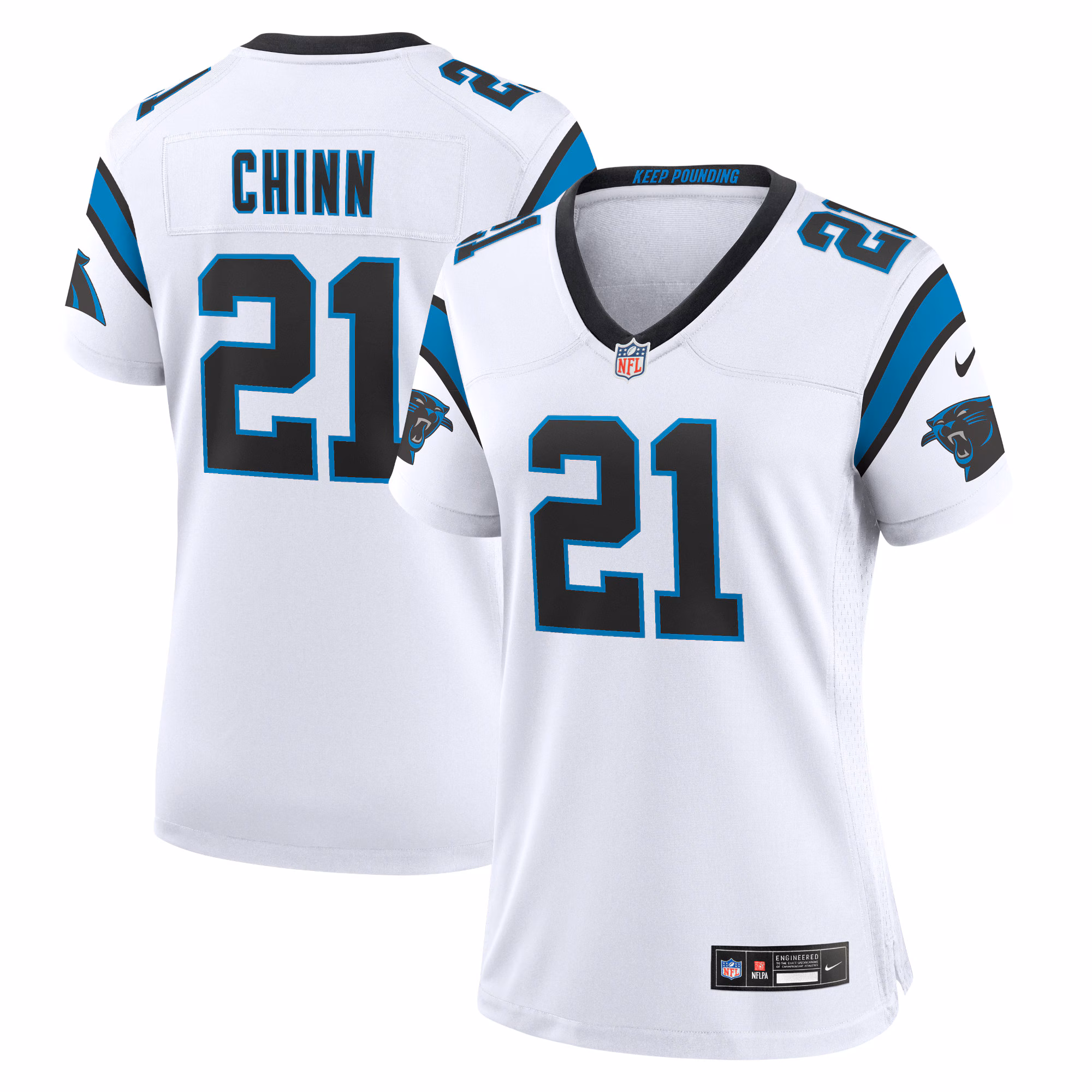 Jeremy Chinn Carolina Panthers Women's Player Jersey - White