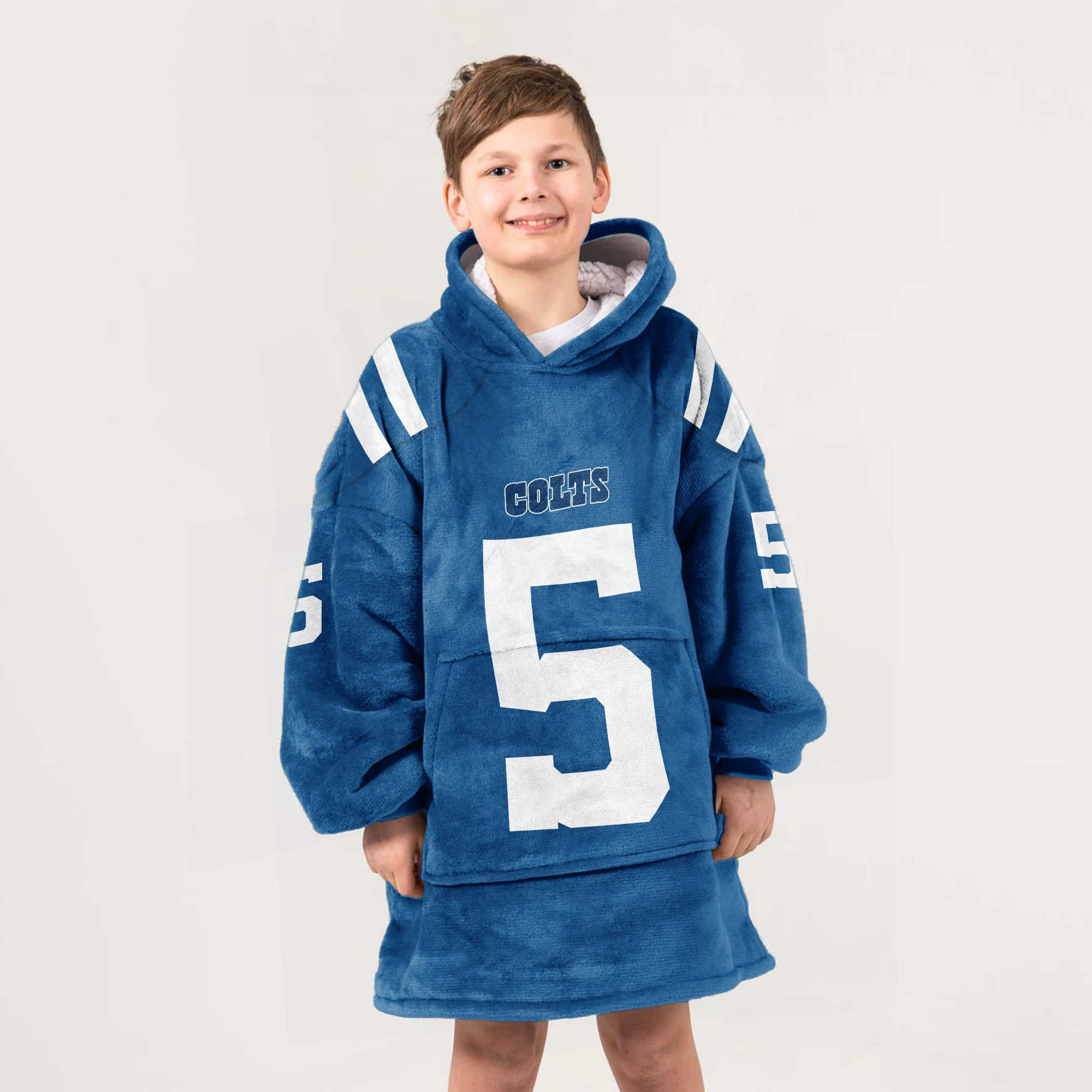 Adult A.R 5 Indianapolis Football Unisex Blanket Hoodie