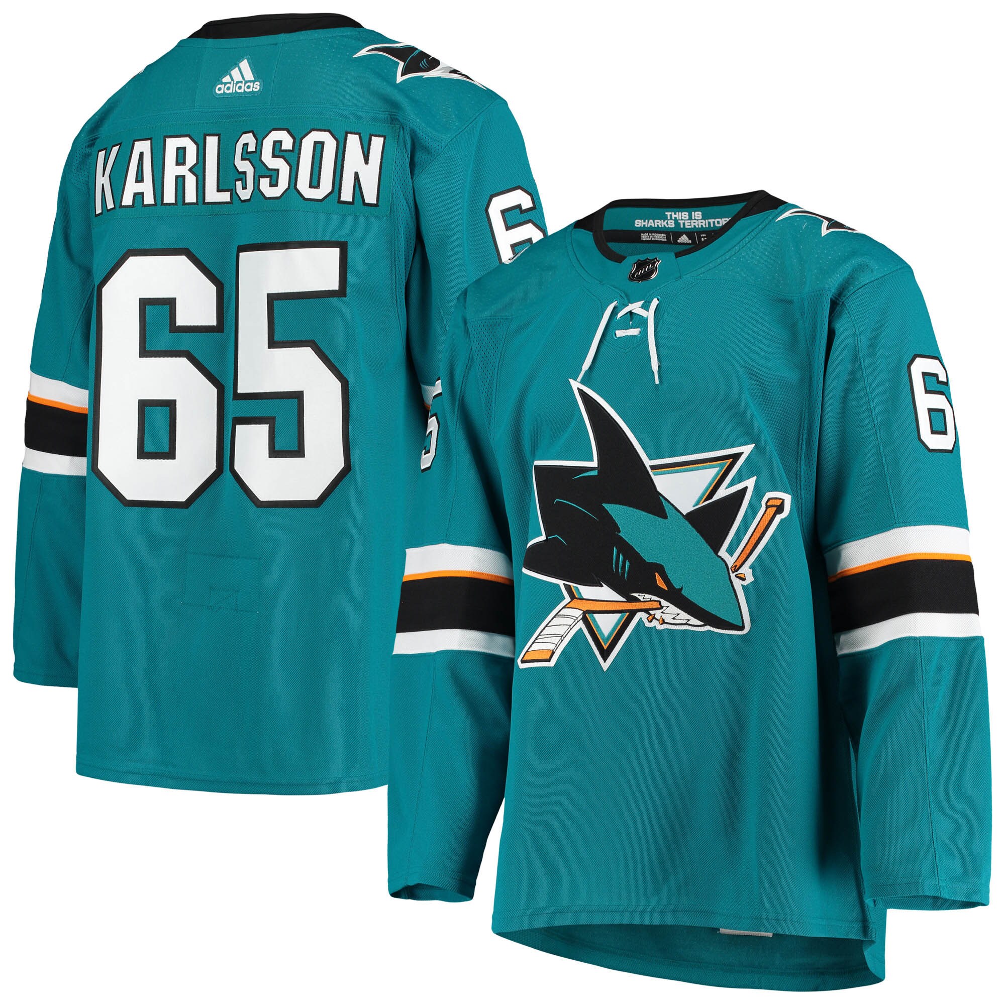 Erik Karlsson San Jose Sharks  Alternate Authentic Player Jersey - Teal