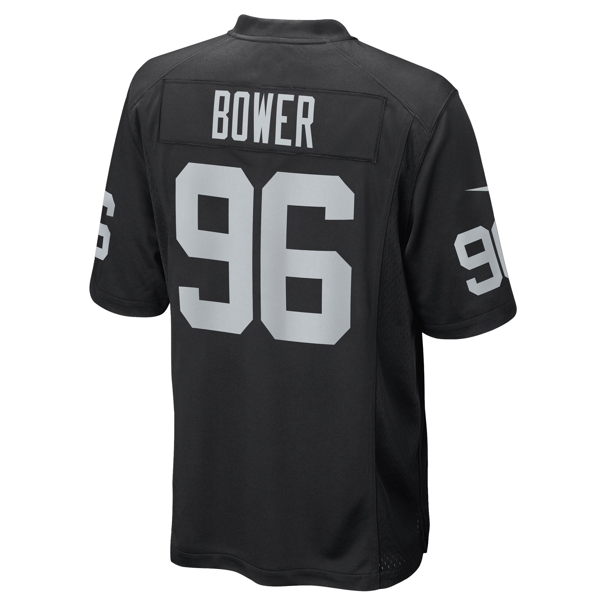 Tashawn Bower Las Vegas Raiders  Game Player Jersey - Black