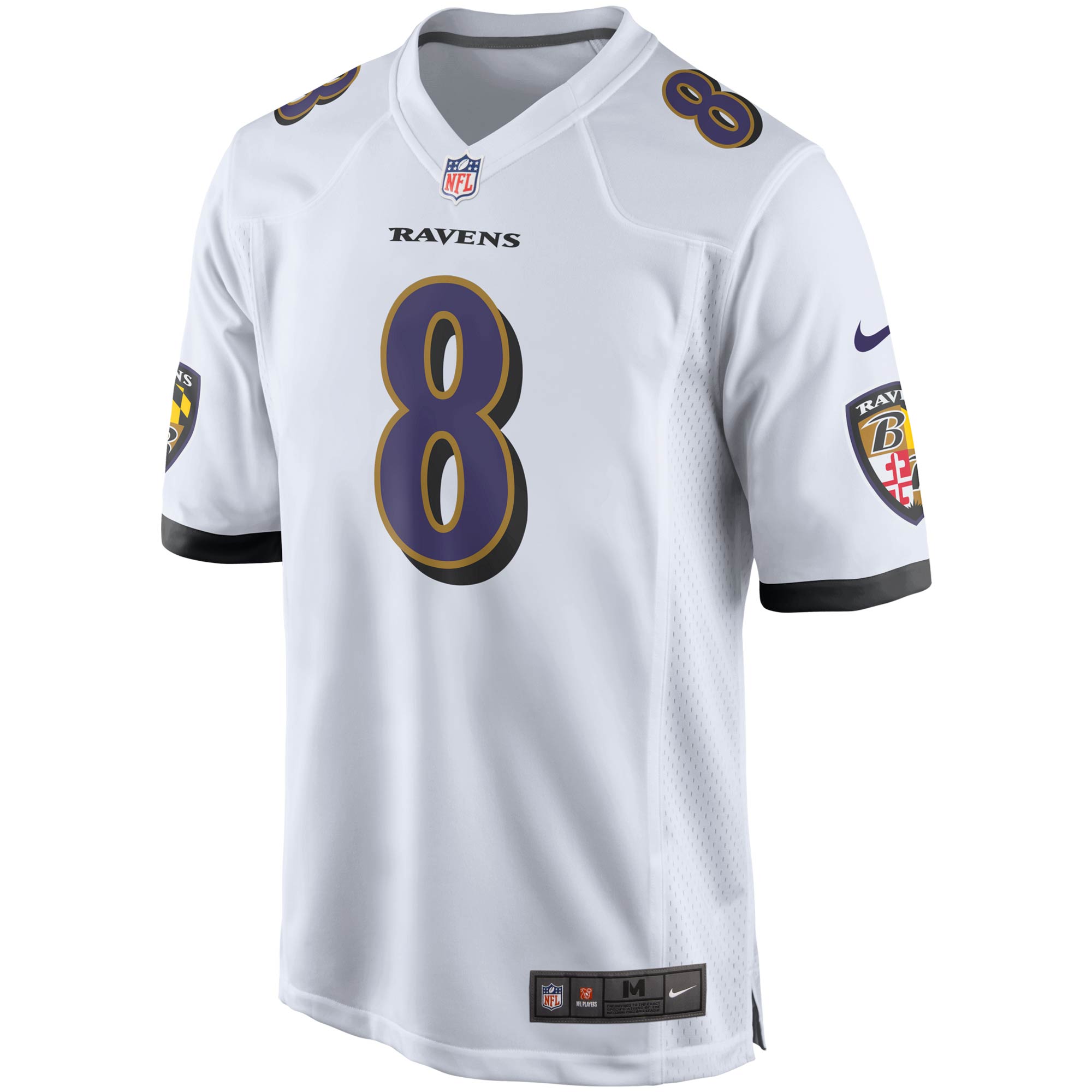 Lamar Jackson Baltimore Ravens  Player Game Jersey - White