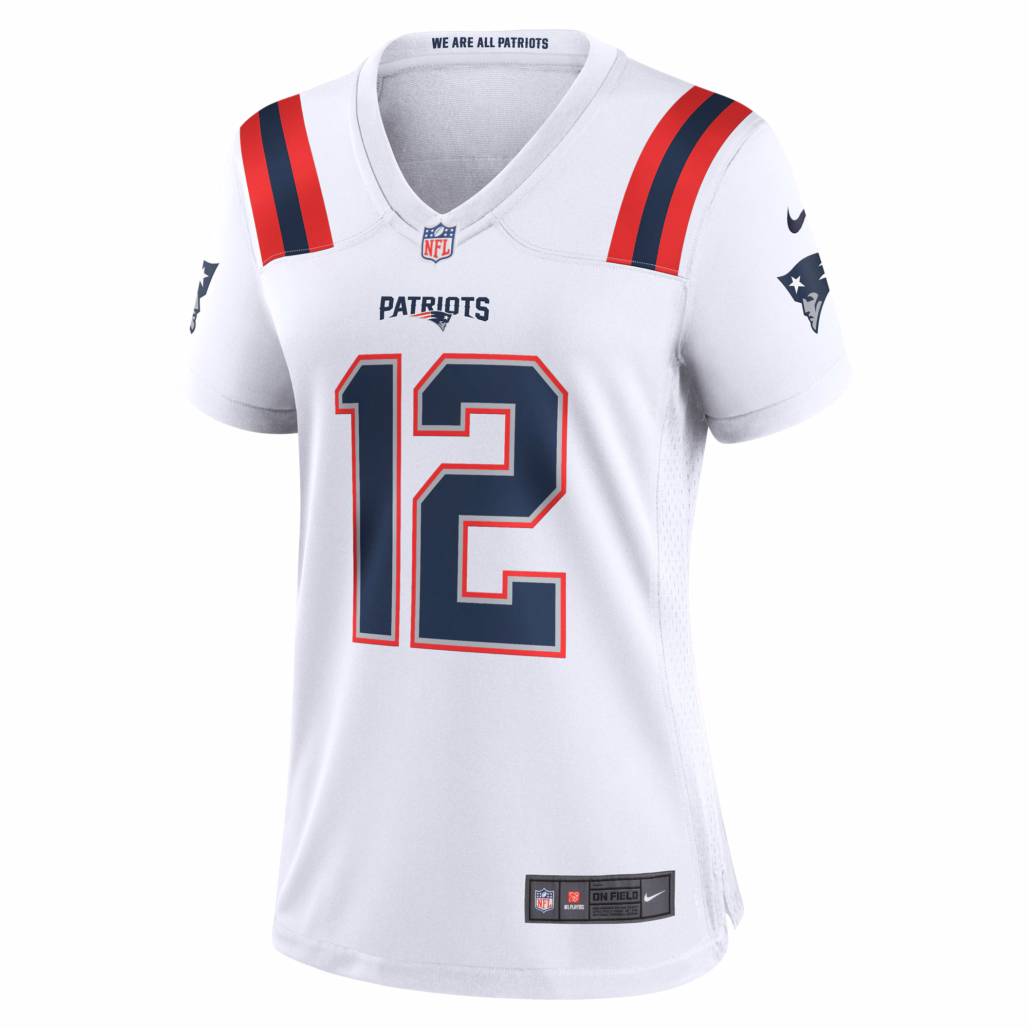 Tom Brady New England Patriots Women's Retired Game Jersey - Navy