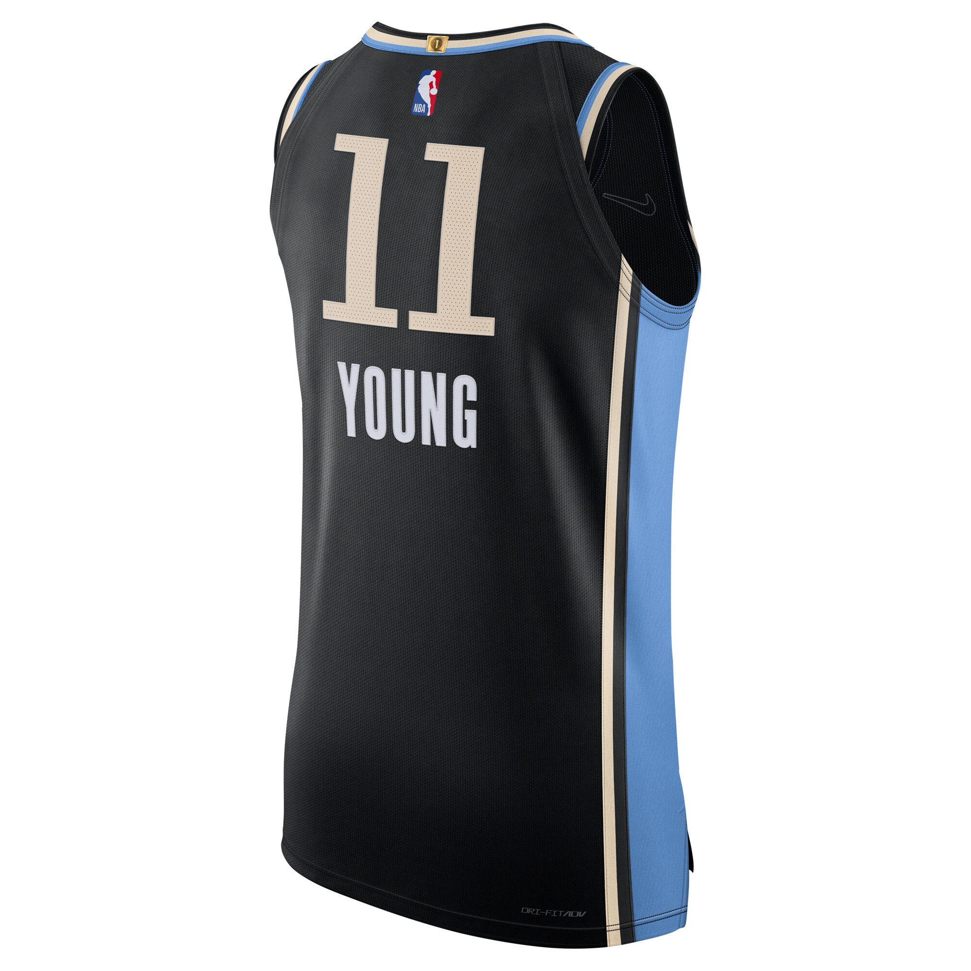Men's Atlanta Hawks Trae Young  Black 2023/24 Authentic Jersey - City Edition