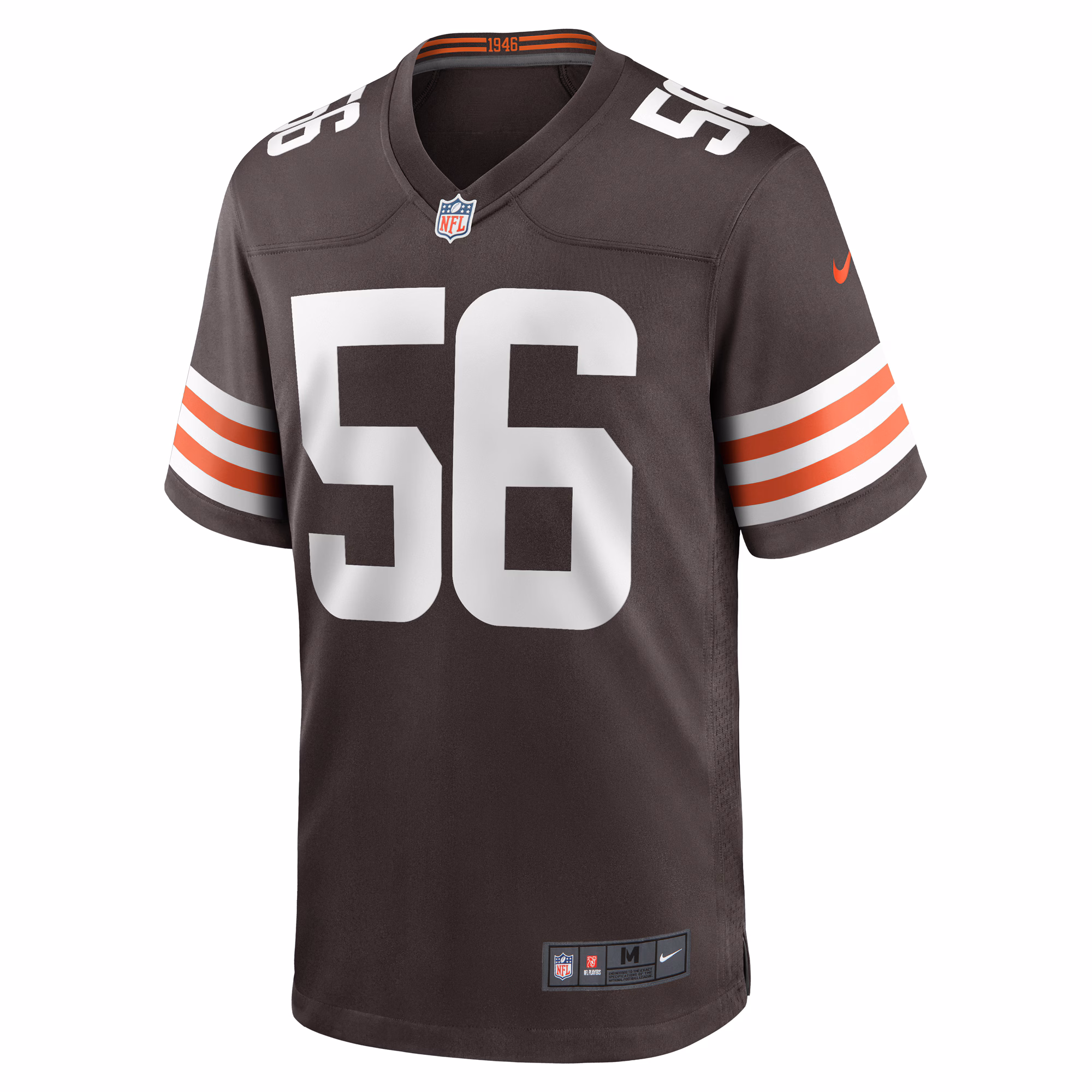 Luke Wypler Cleveland Browns Team Game Jersey -  Brown