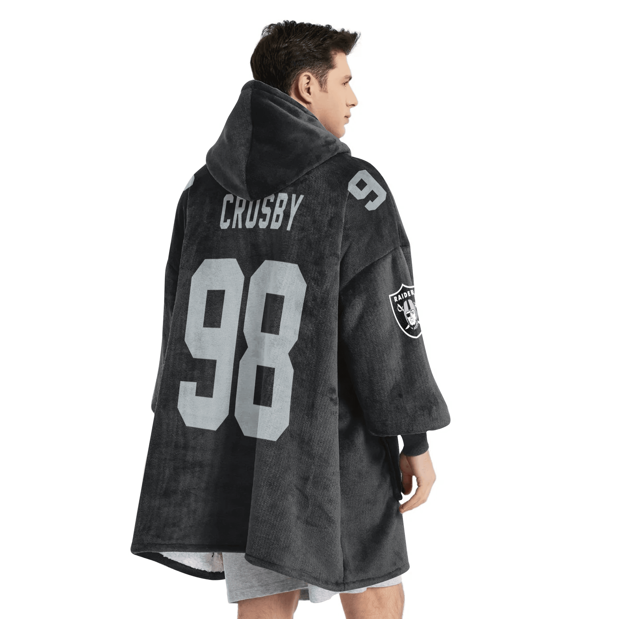 Adult M.C 98 Captain Las Vegas Football Unisex Blanket Hoodie