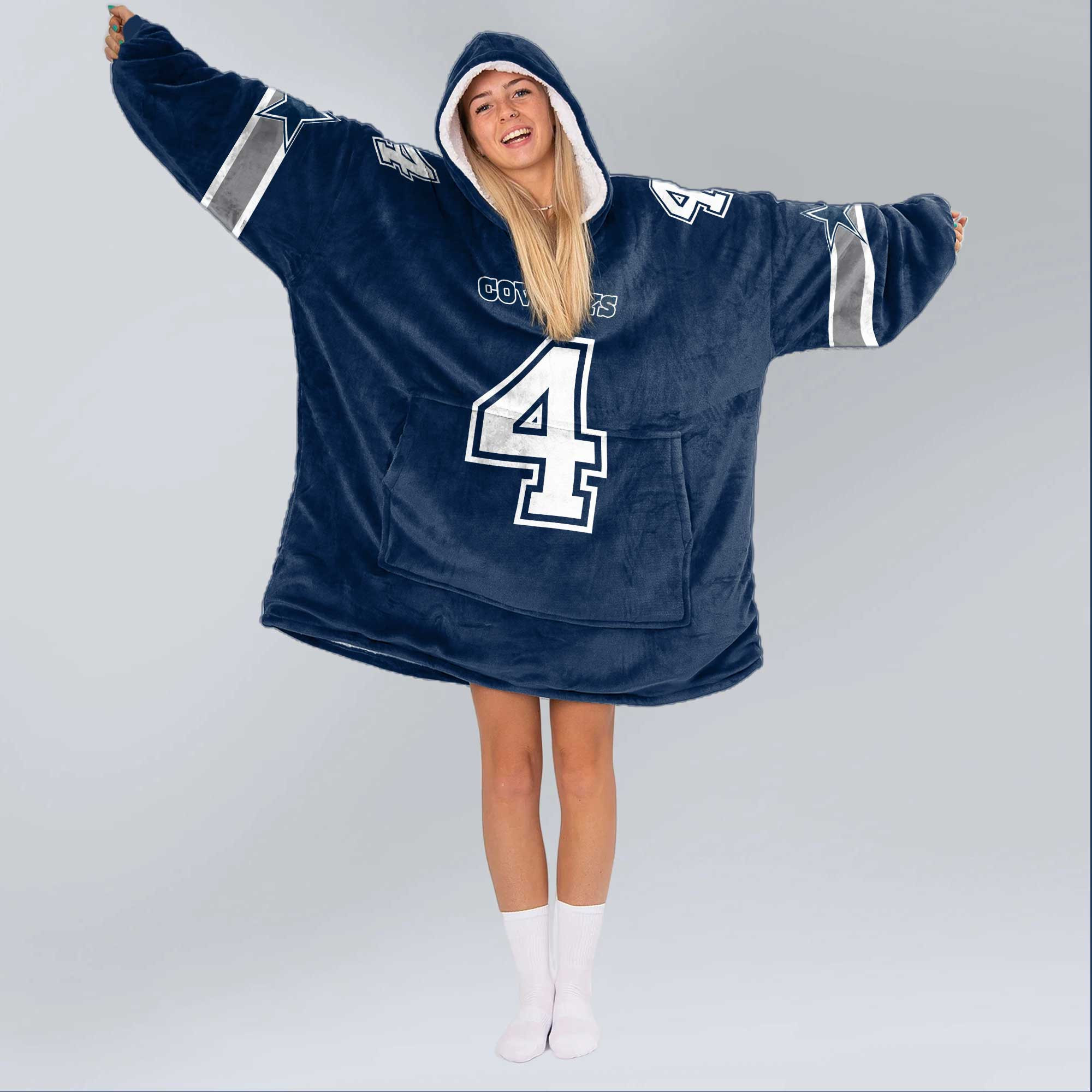 Adult D.P 4 Dallas Football Unisex Blanket Hoodie
