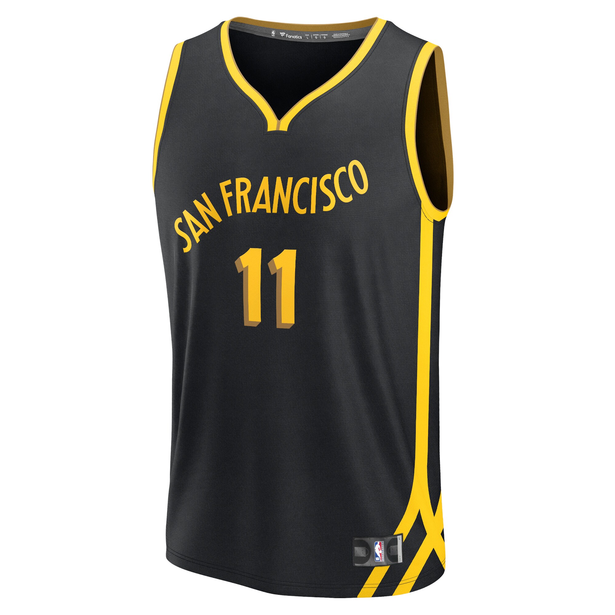 Unisex Golden State Warriors Klay Thompson  Black 2023/24 Fast Break Jersey - City Edition
