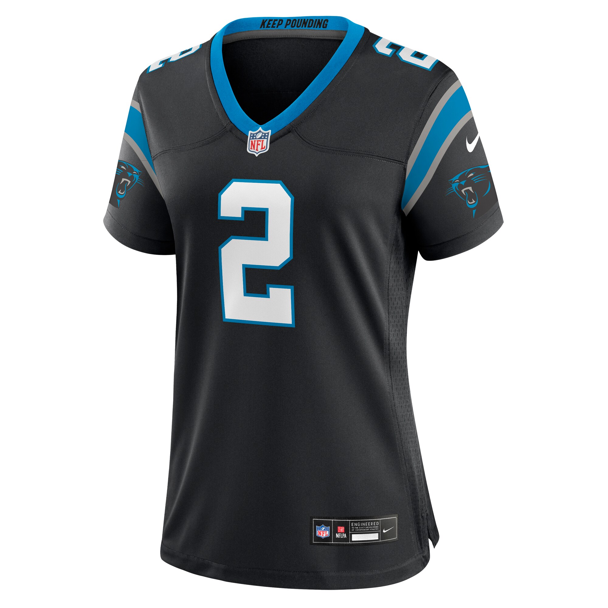Matt Corral Carolina Panthers  Women's Team Game Jersey - Black