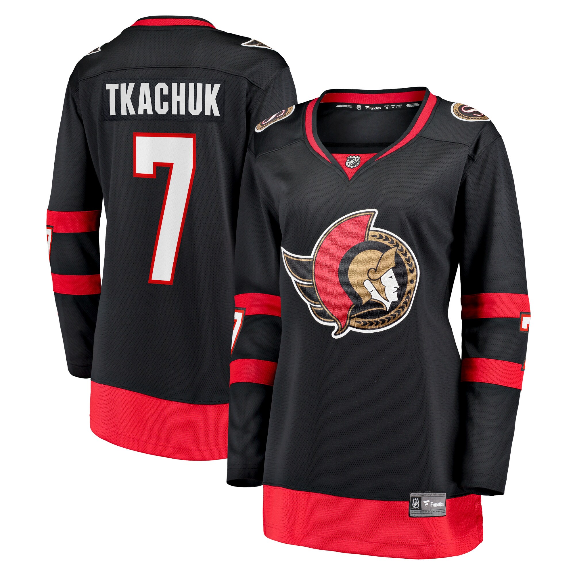 Brady Tkachuk Ottawa Senators Women's Home 2020/21 Premier Breakaway Player Jersey - Black