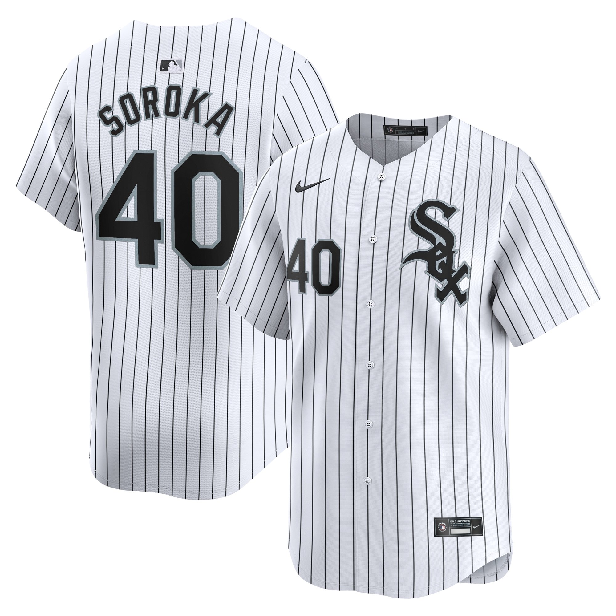 Men's Chicago White Sox Michael Soroka  White Home Limited Player Jersey