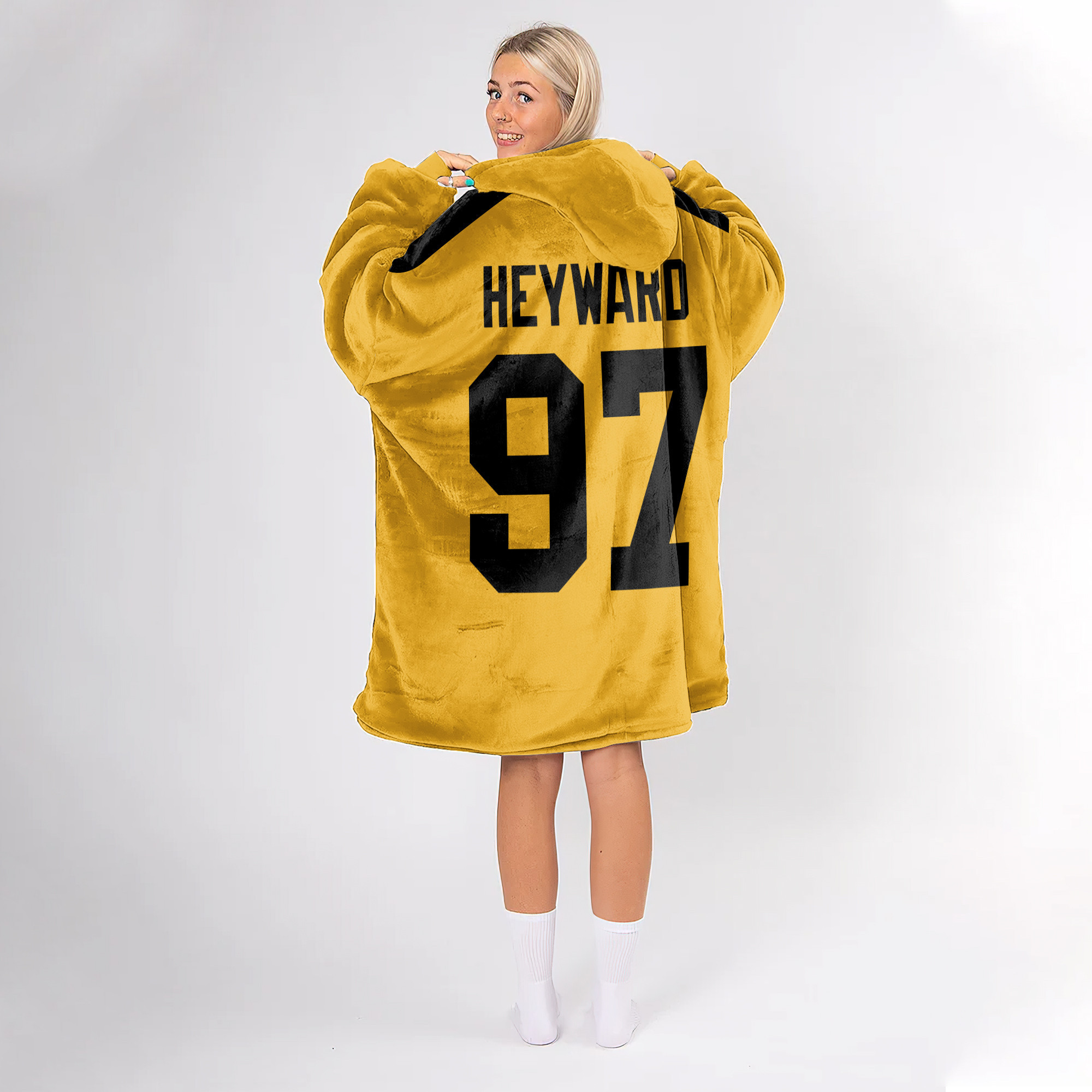 Adult 97 Pittsburgh Football Unisex Blanket Hoodie