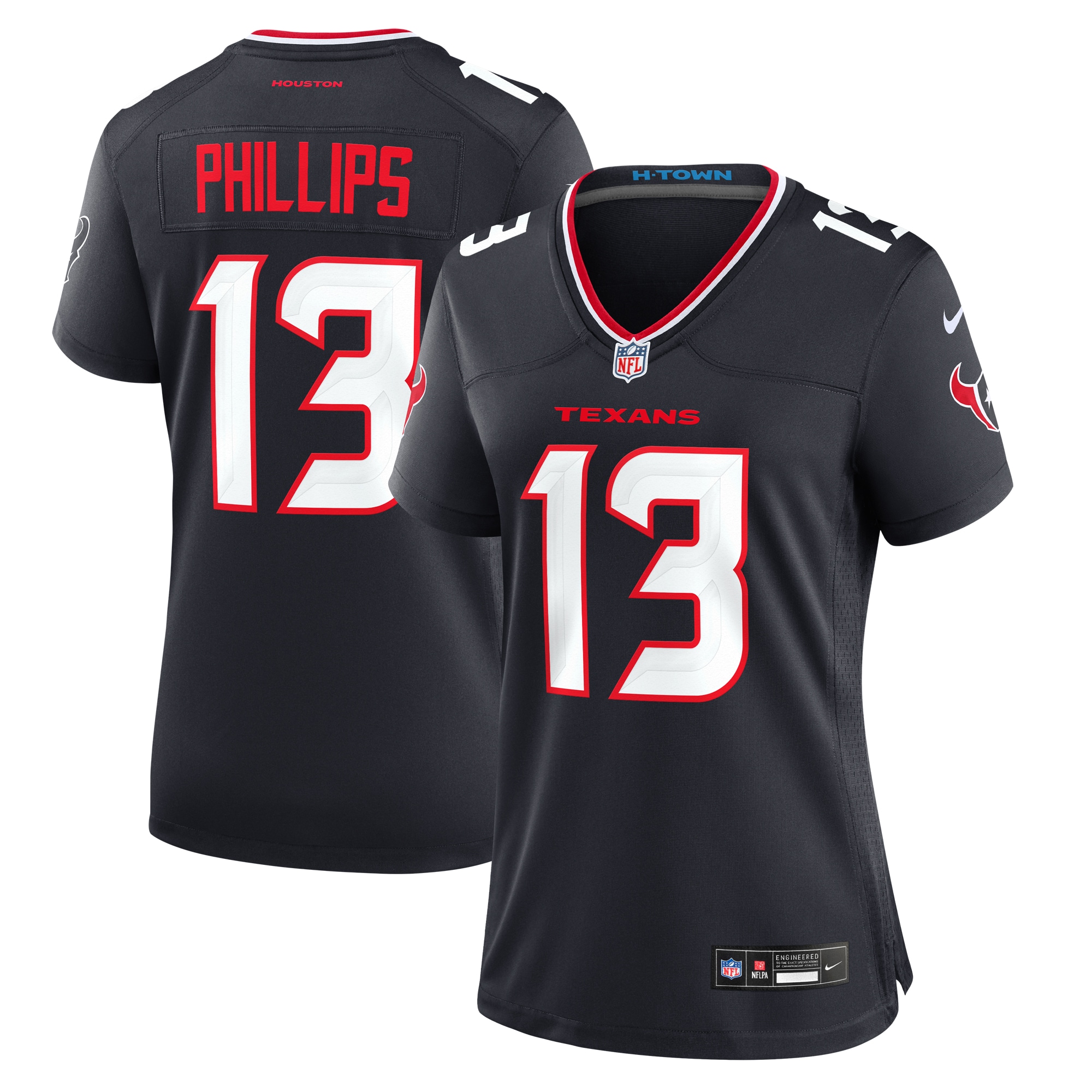 DelShawn Phillips Houston Texans Women's Team Game Jersey -  Navy