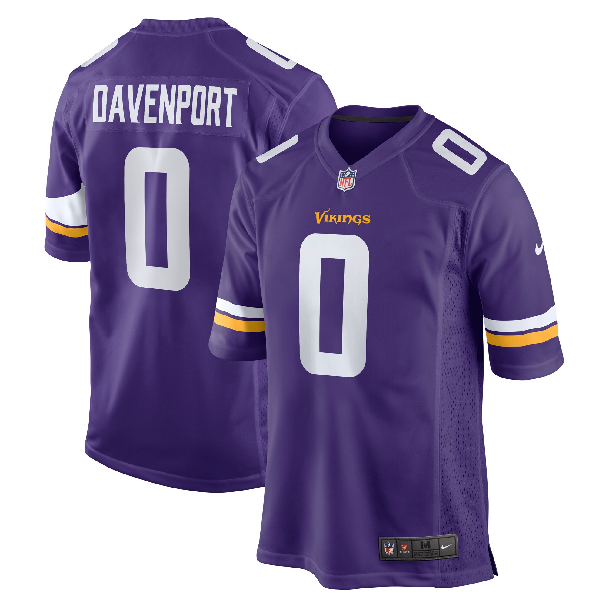 Marcus Davenport Minnesota Vikings  Team Game Jersey - Purple