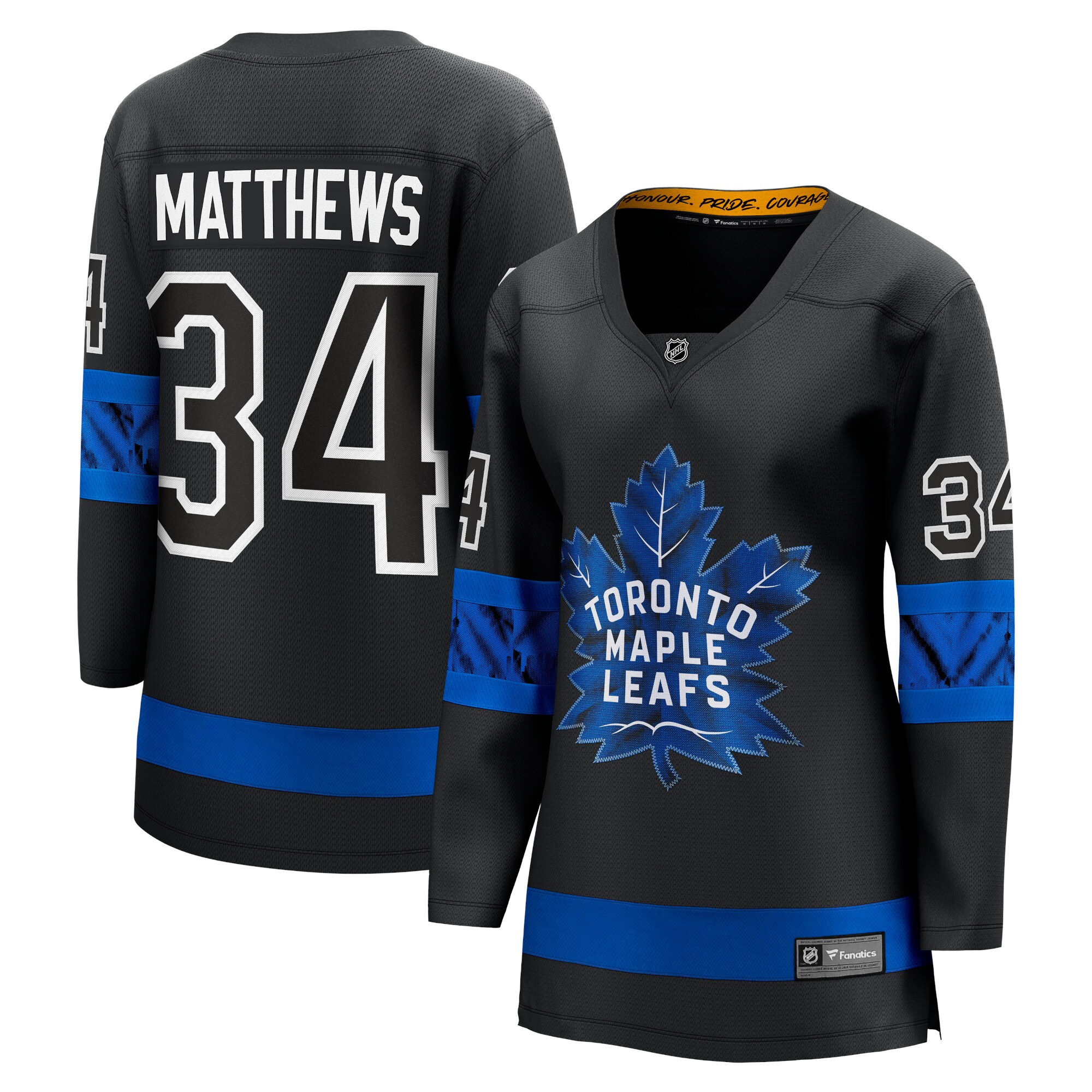 Auston Matthews Toronto Maple Leafs Women's Alternate Premier Breakaway Reversible Player Jersey - Black