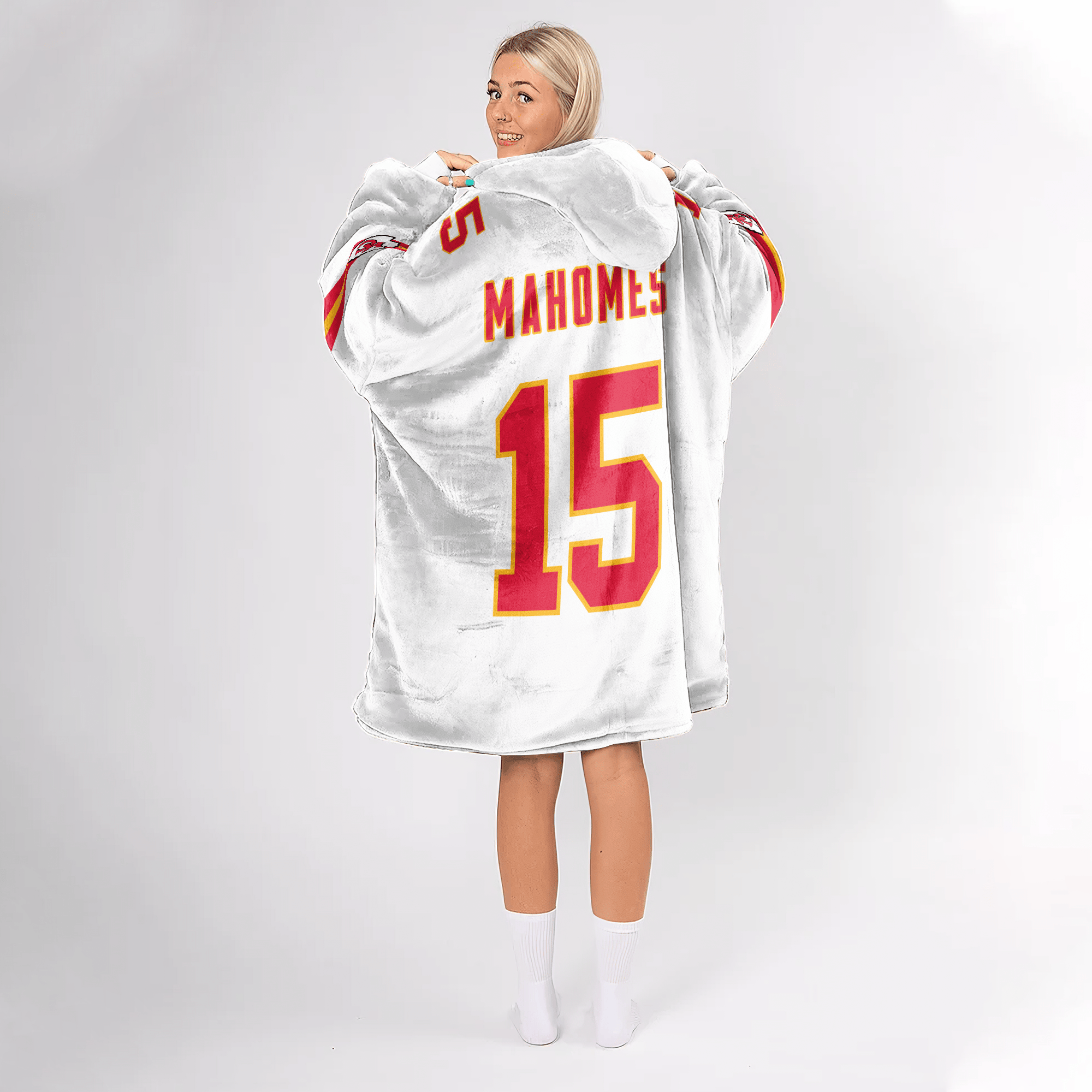 Adult P.M 15 Kansas City Football Unisex Blanket Hoodie