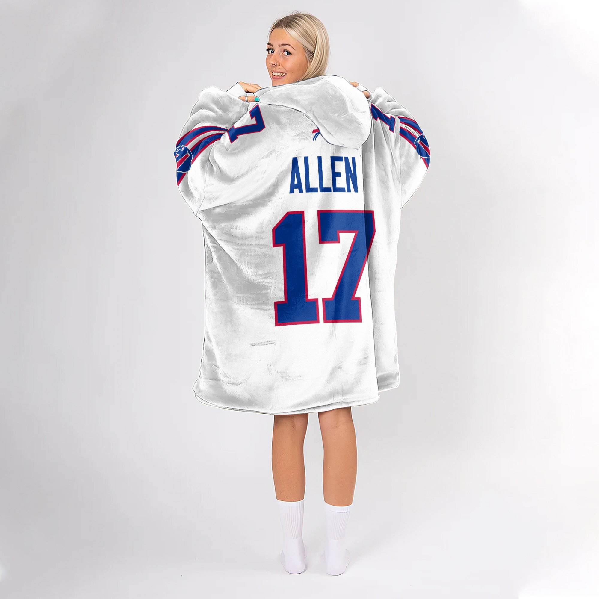 Adult J.A. 17 Buffalo Football Unisex Blanket Hoodie