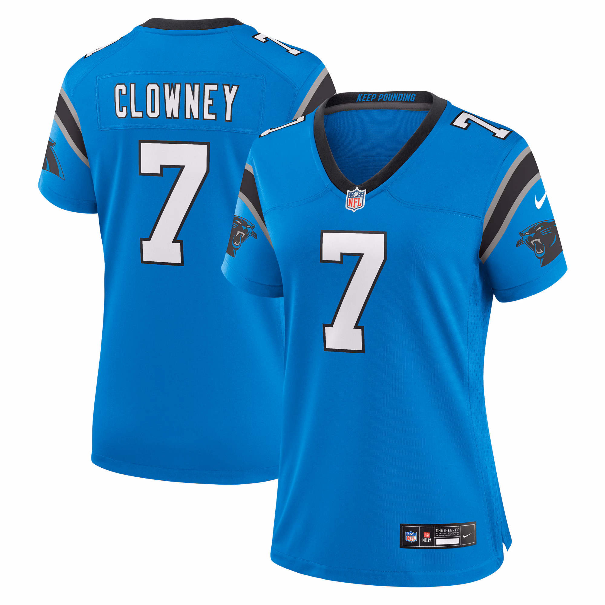 Jadeveon Clowney Carolina Panthers Women's  Alternate Game Jersey -  Blue