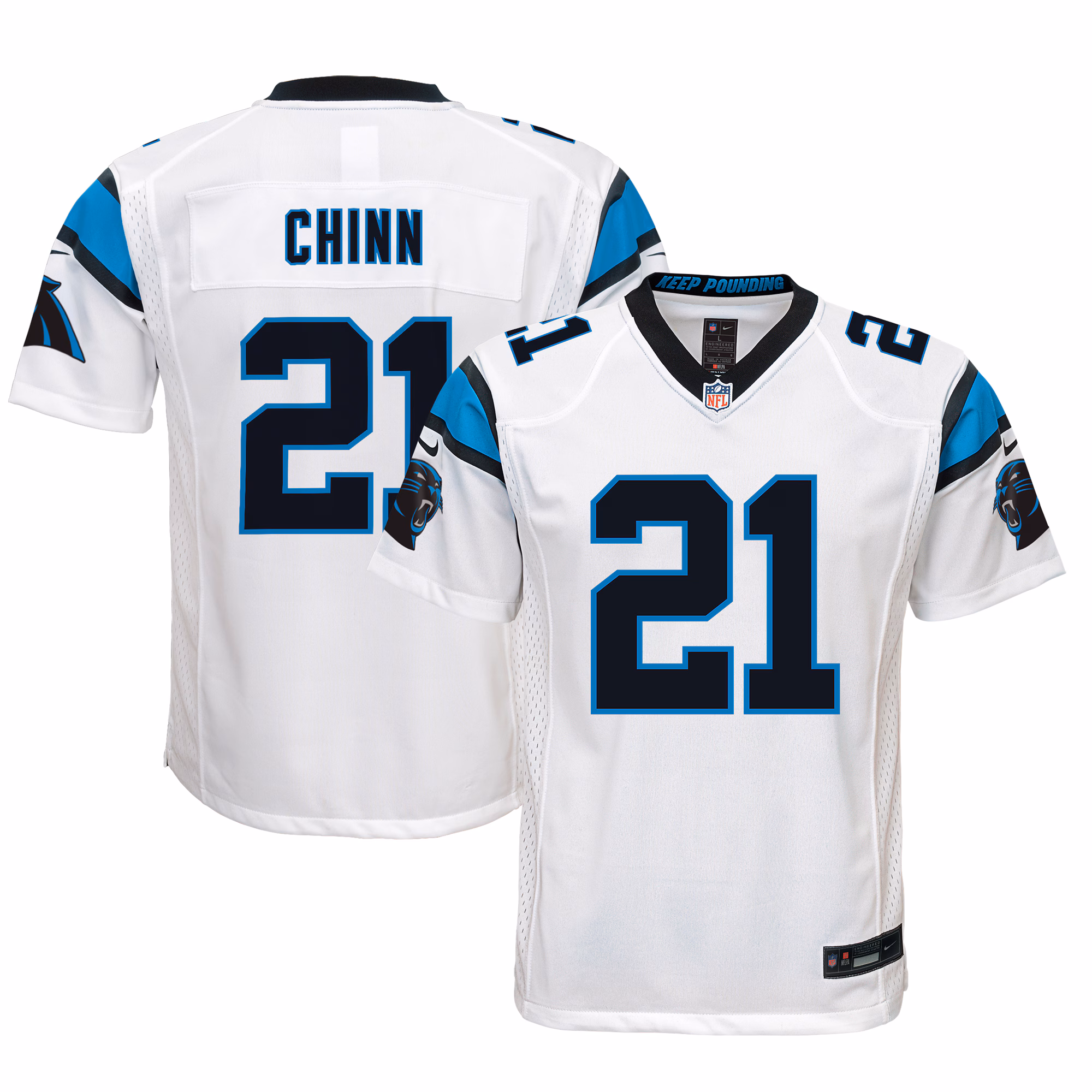 Jeremy Chinn Carolina Panthers Youth Game Jersey - Black
