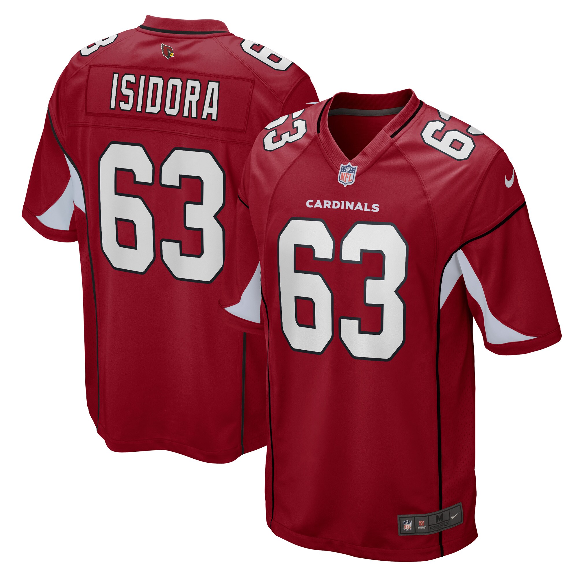 Danny Isidora Arizona Cardinals  Game Player Jersey - Cardinal