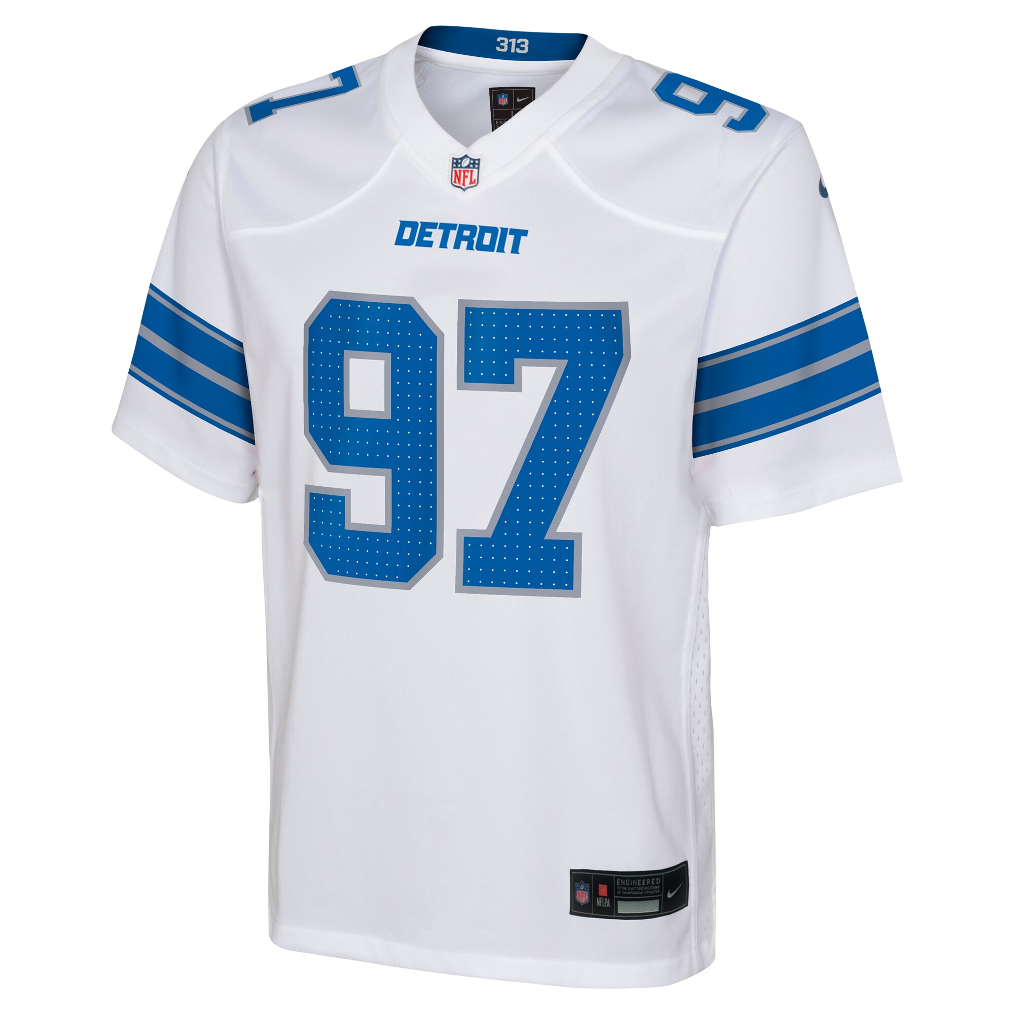 Aidan Hutchinson Detroit Lions Youth Team Player Game Jersey - Blue