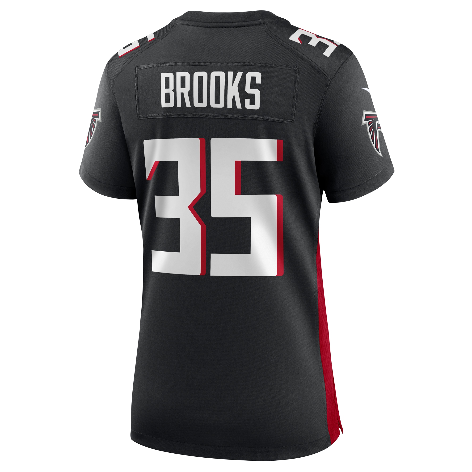 Natrone Brooks Atlanta Falcons Women's Team Game Jersey -  Black