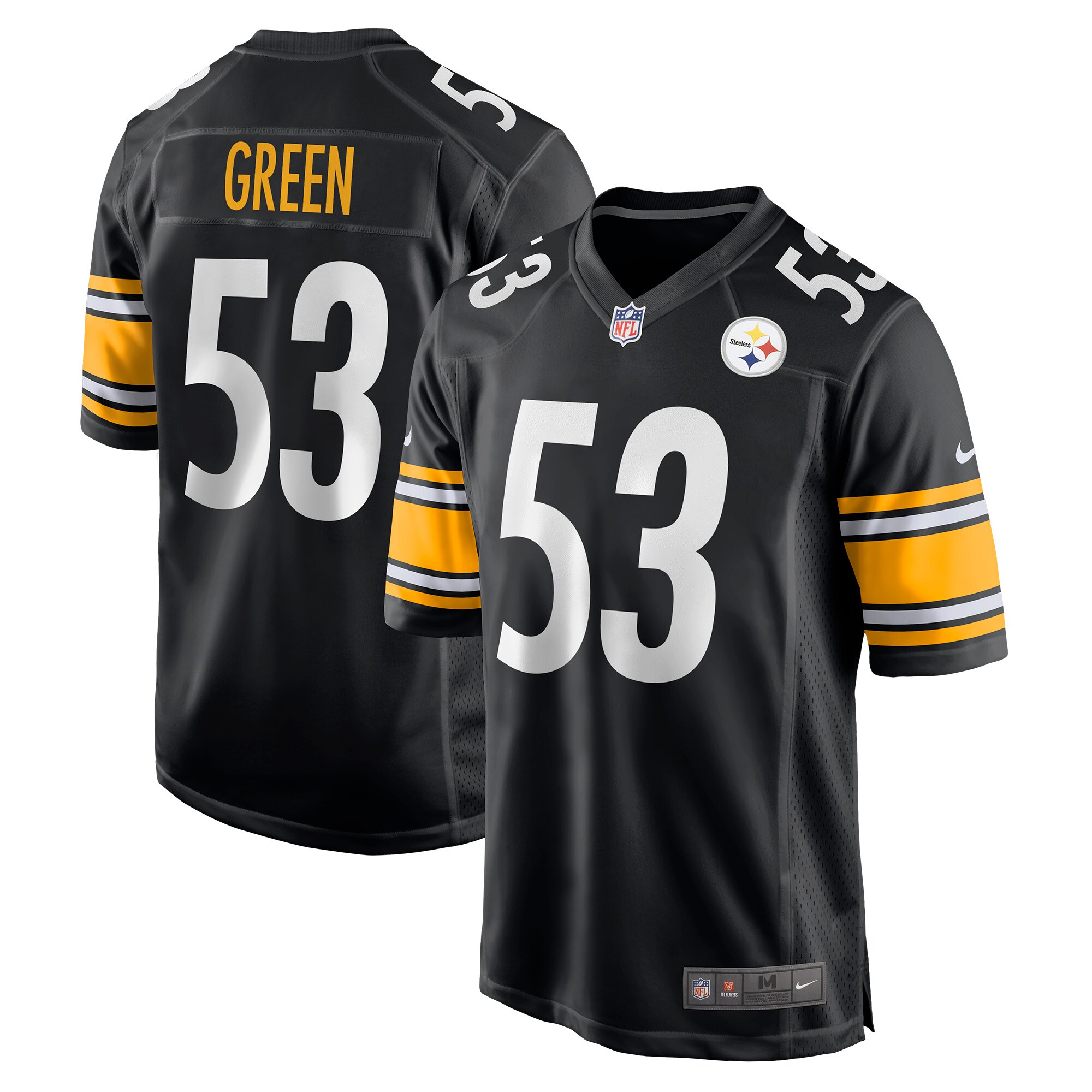 Kendrick Green Pittsburgh Steelers  Game Jersey - Black