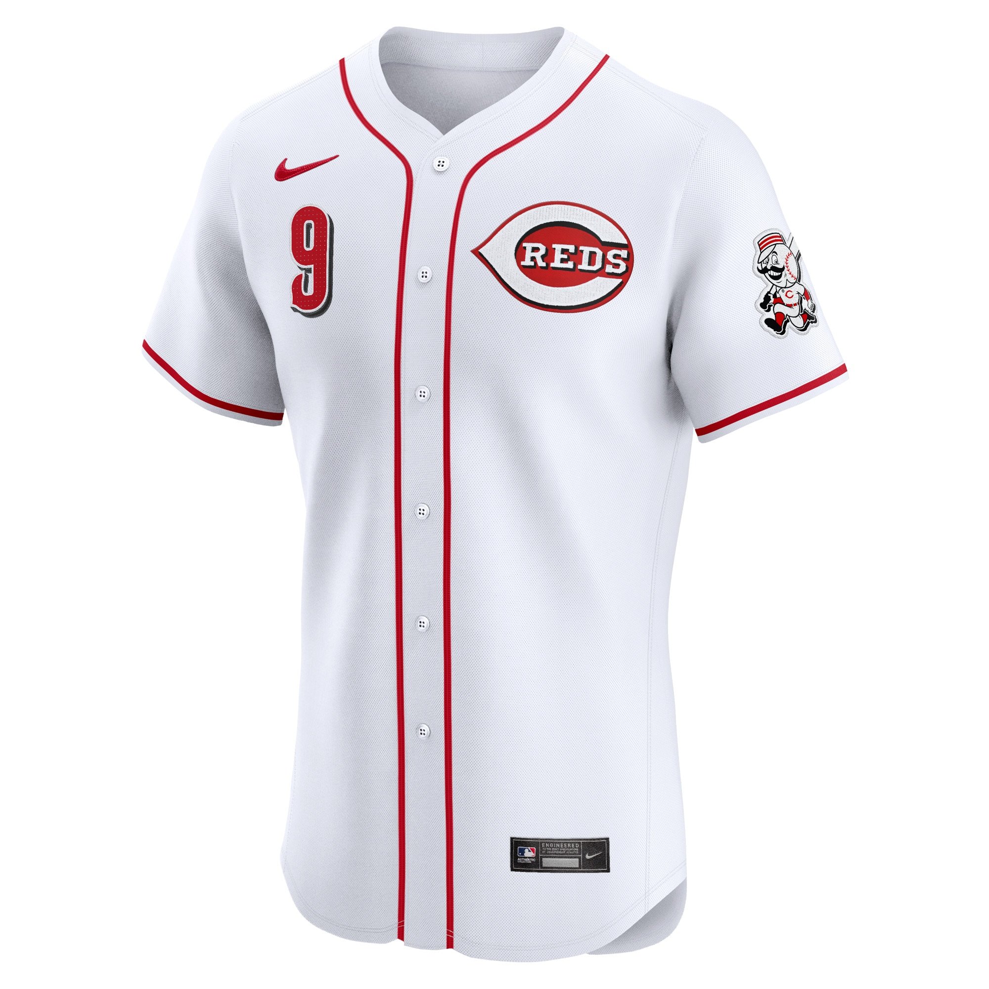 Men's Cincinnati Reds Matt McLain  White Home Elite Player Jersey