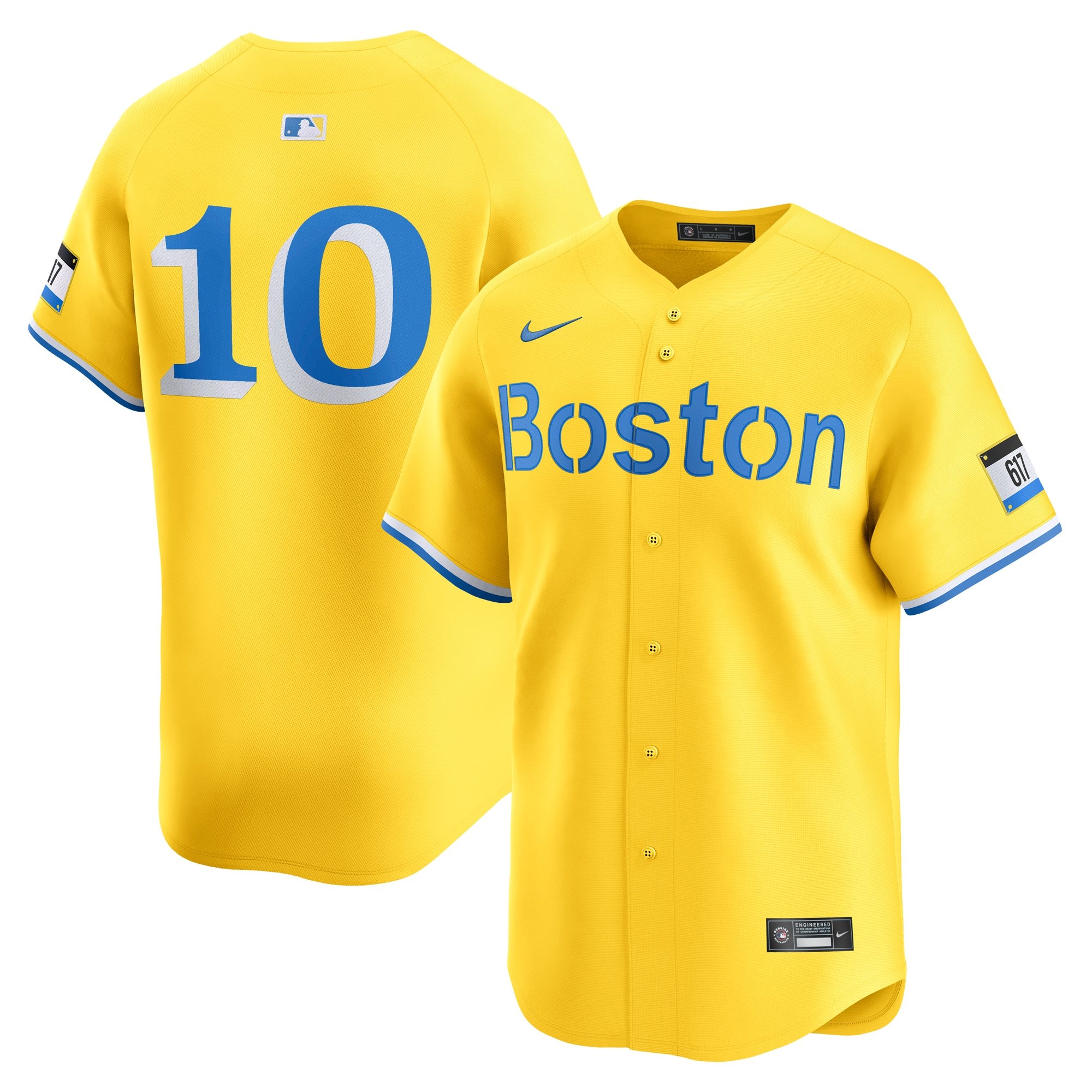 Men's Boston Red Sox Trevor Story  Gold City Connect Limited Player Jersey