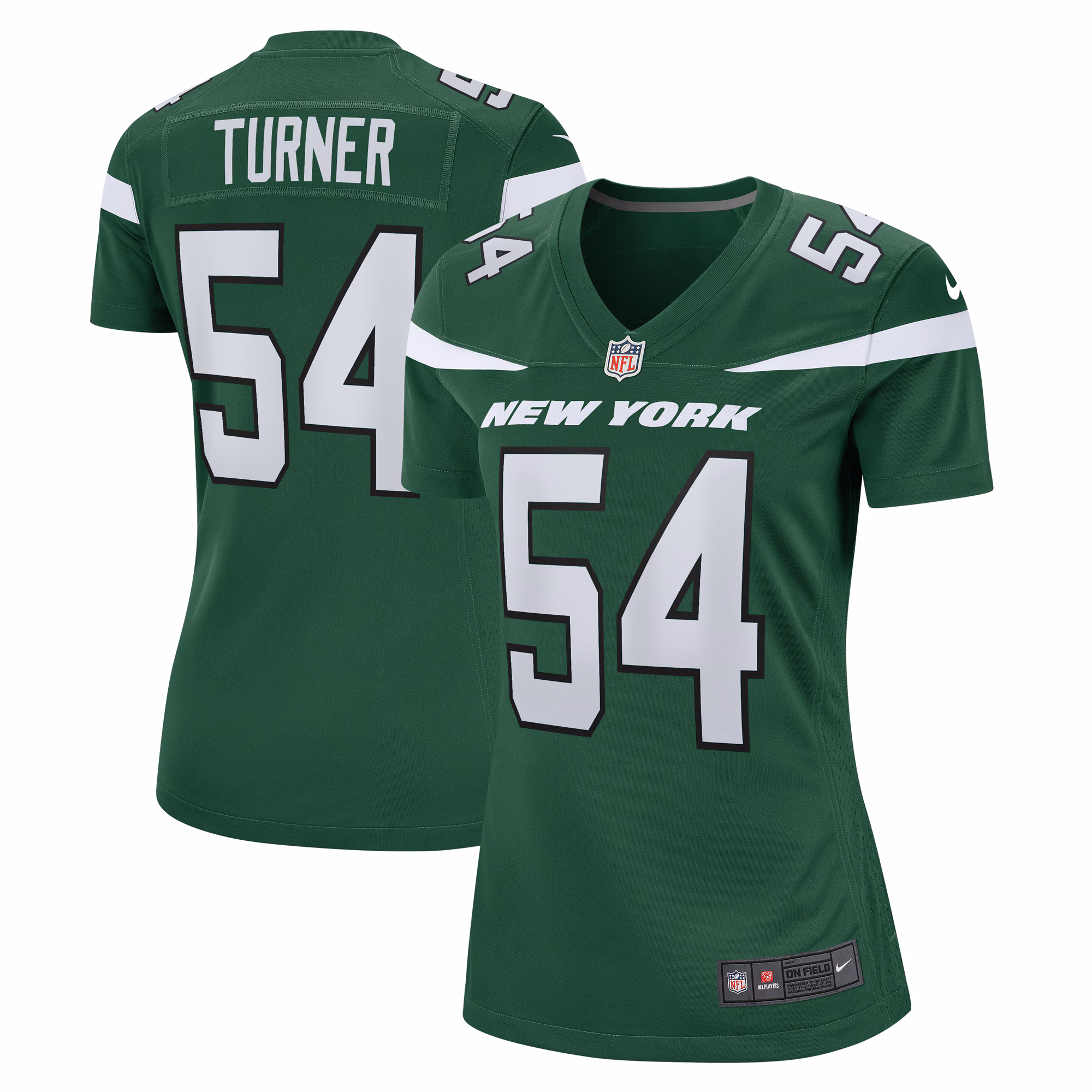 Billy Turner New York Jets Women's  Game Jersey - Gotham Green