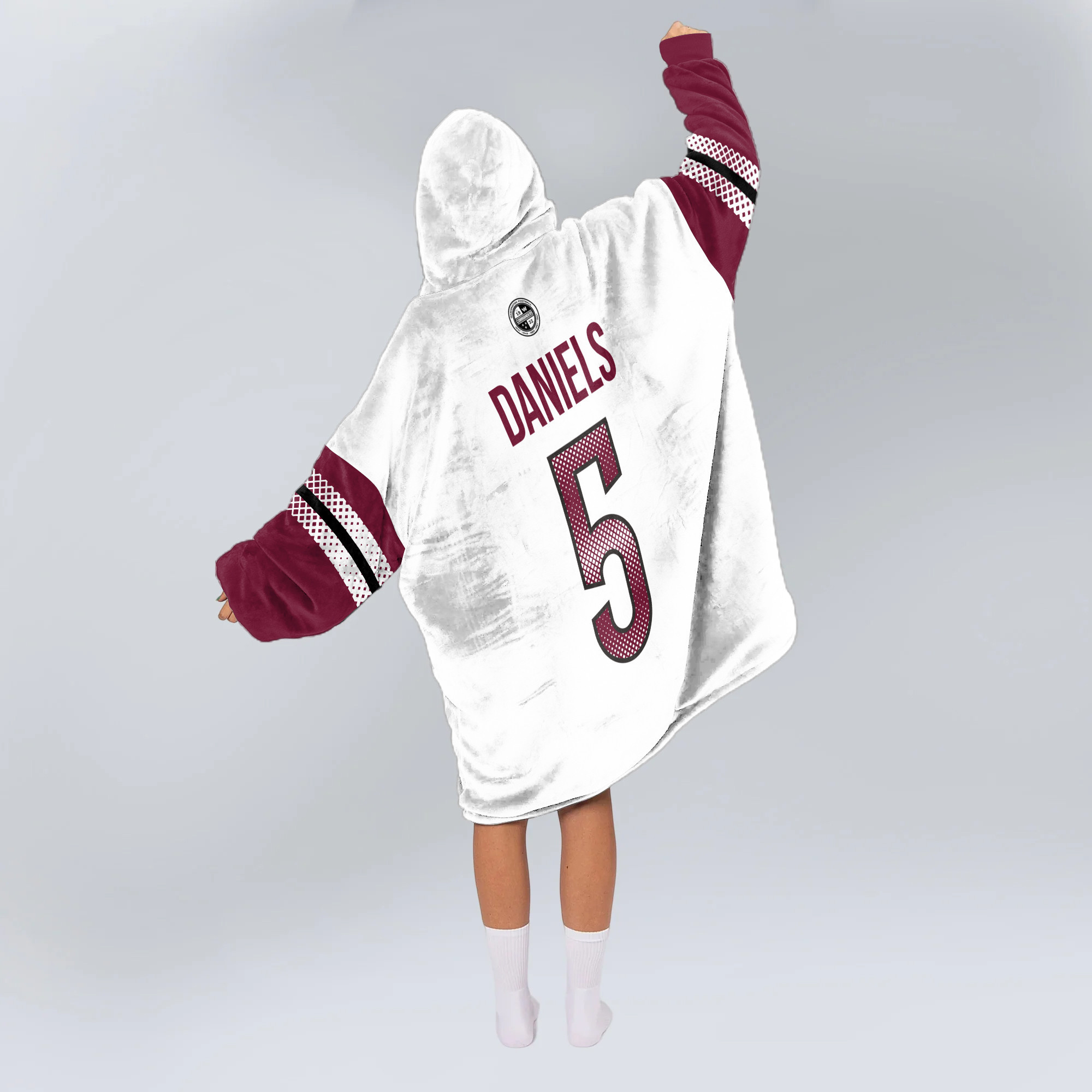 Adult 5 Washington Football Unisex Blanket Hoodie