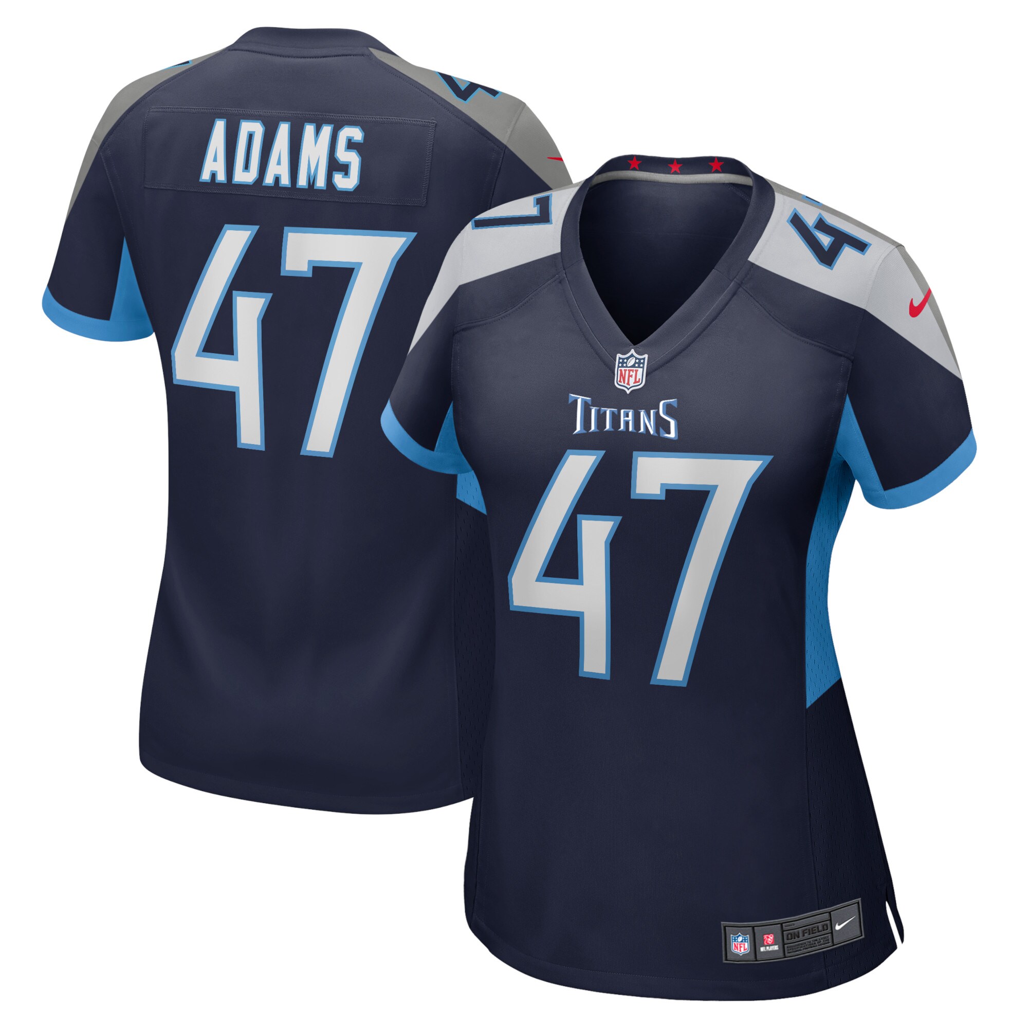 Andrew Adams Tennessee Titans  Women's Home Game Player Jersey - Navy