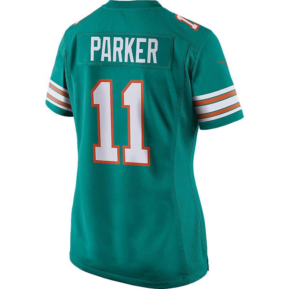 DeVante Parker Miami Dolphins  Women's Game Player Jersey - Aqua