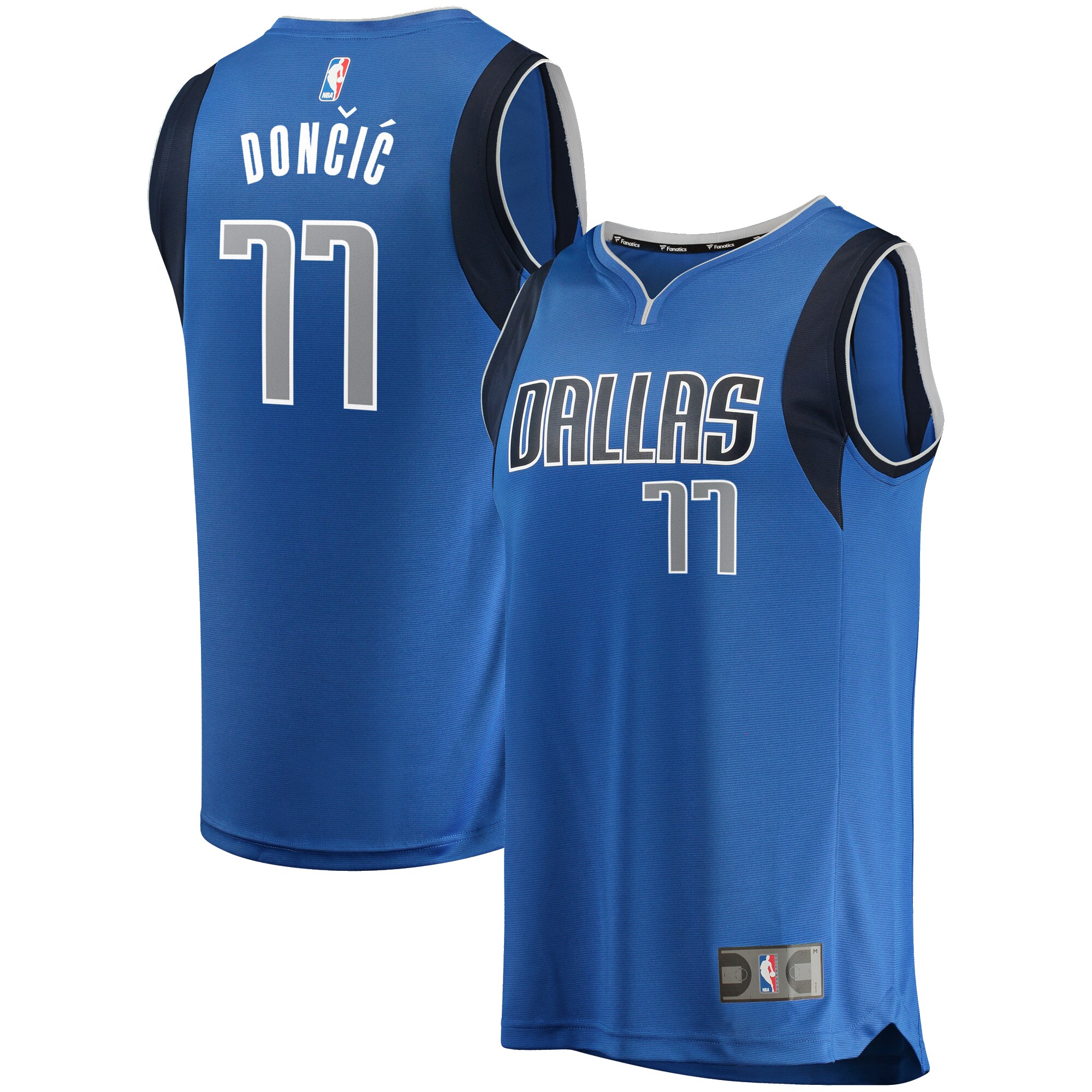 Luka Doncic Dallas Mavericks  Big & Tall Fast Break Player Jersey - Blue - Icon Edition