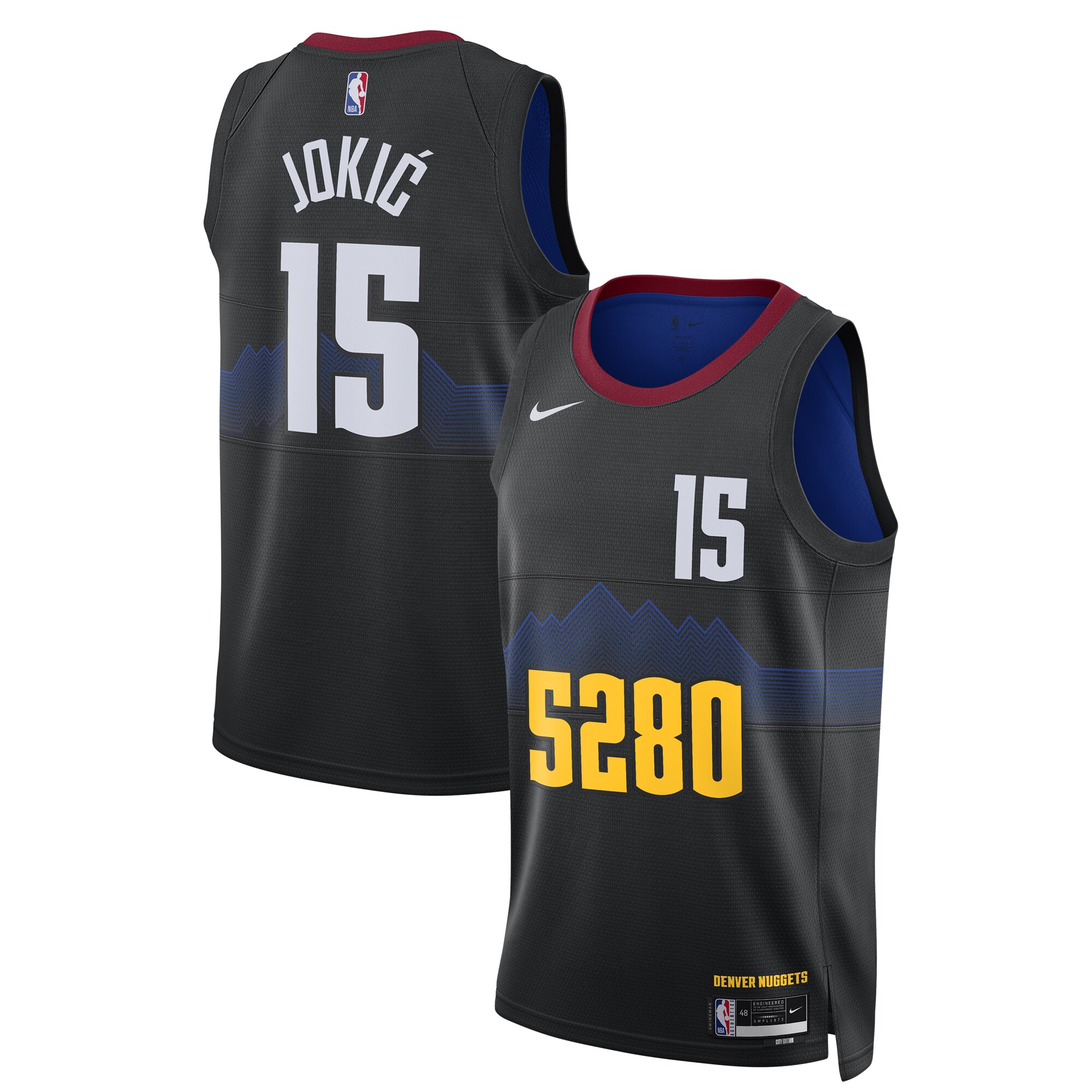 Unisex Denver Nuggets Nikola Jokic  Black 2023/24 Swingman Jersey - City Edition