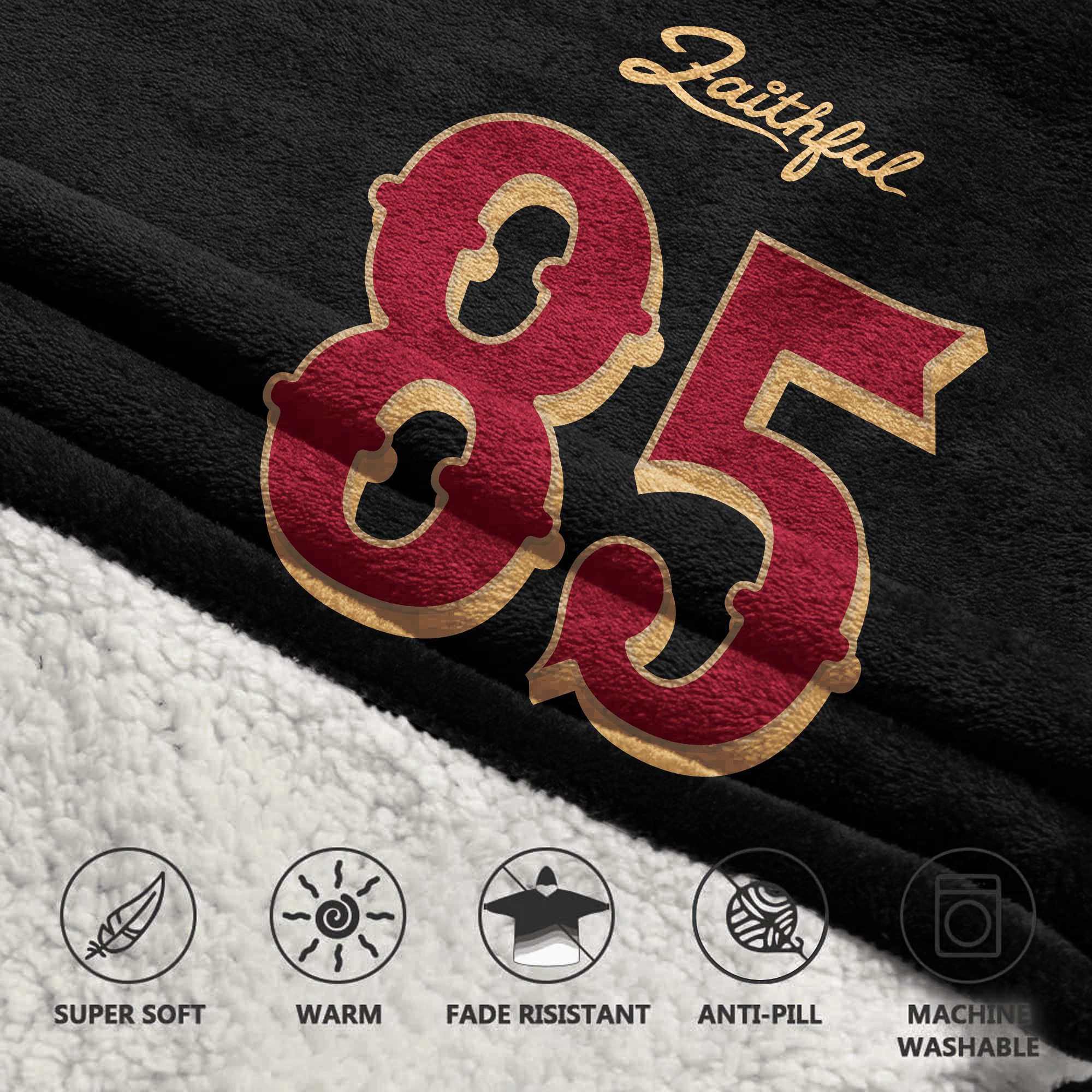 Kid G.K 85 San Francisco 49ers Football Unisex Blanket Hoodie