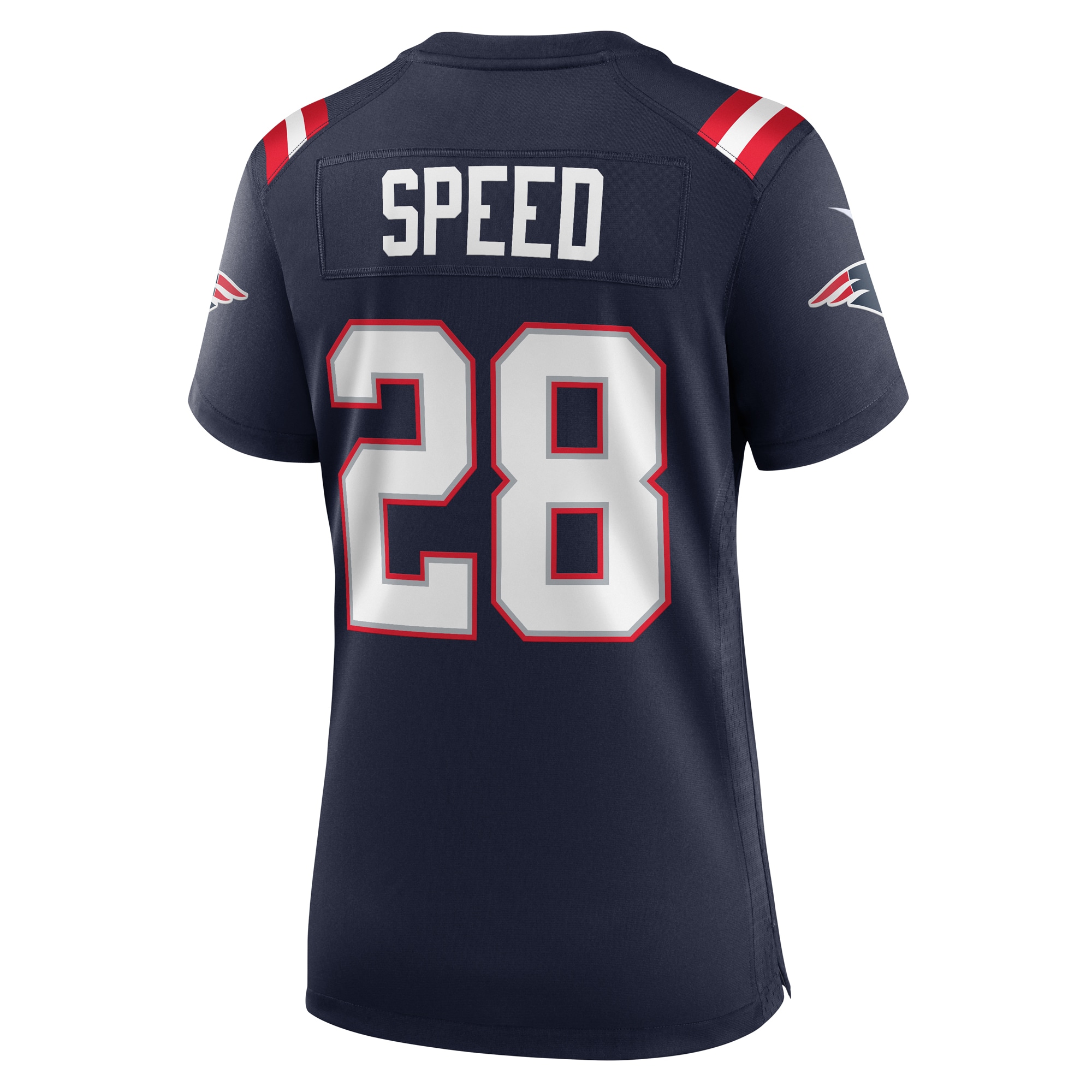Ameer Speed New England Patriots Women's Team Game Jersey -  Navy