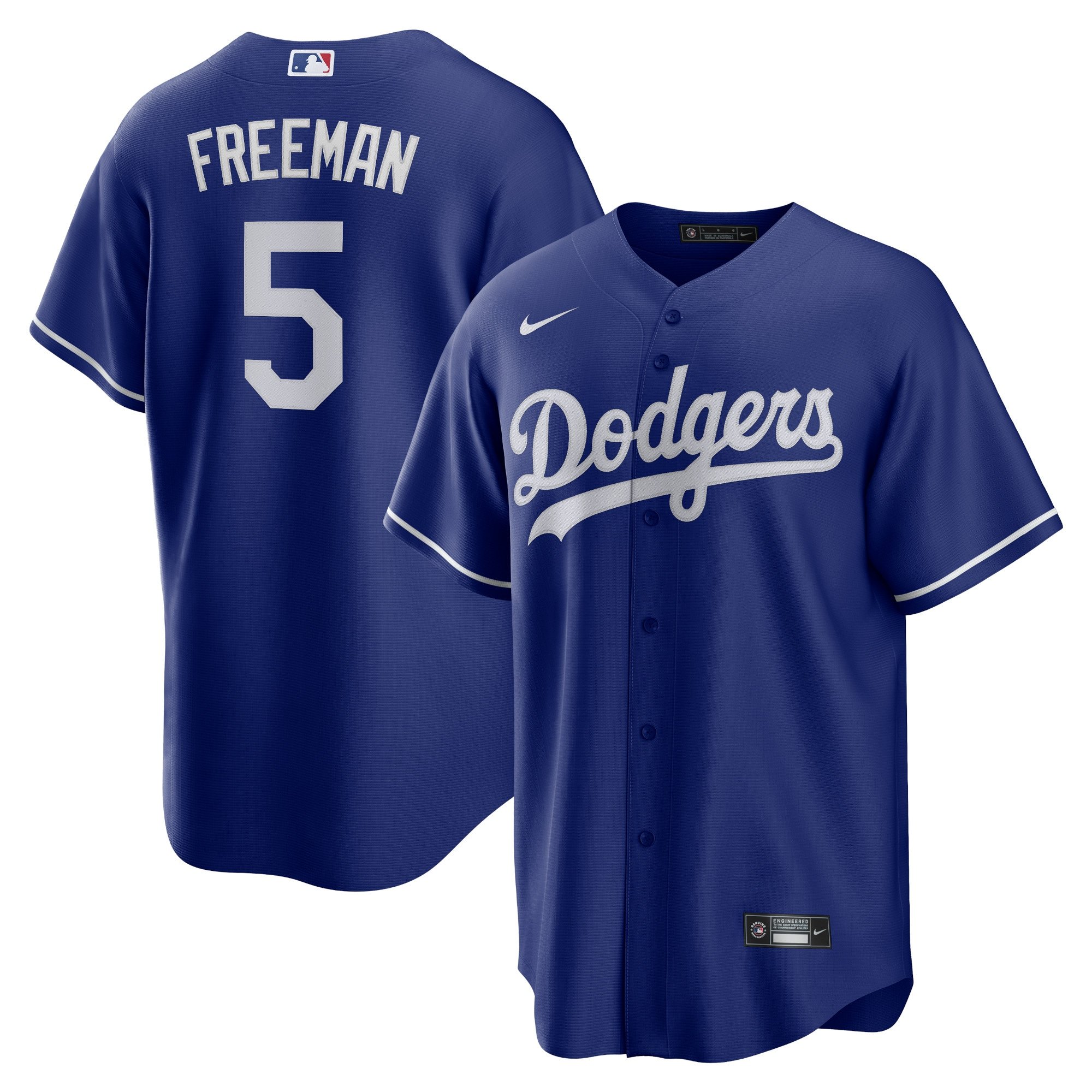 Men's Los Angeles Dodgers Freddie Freeman  Royal Alternate Replica Player Jersey