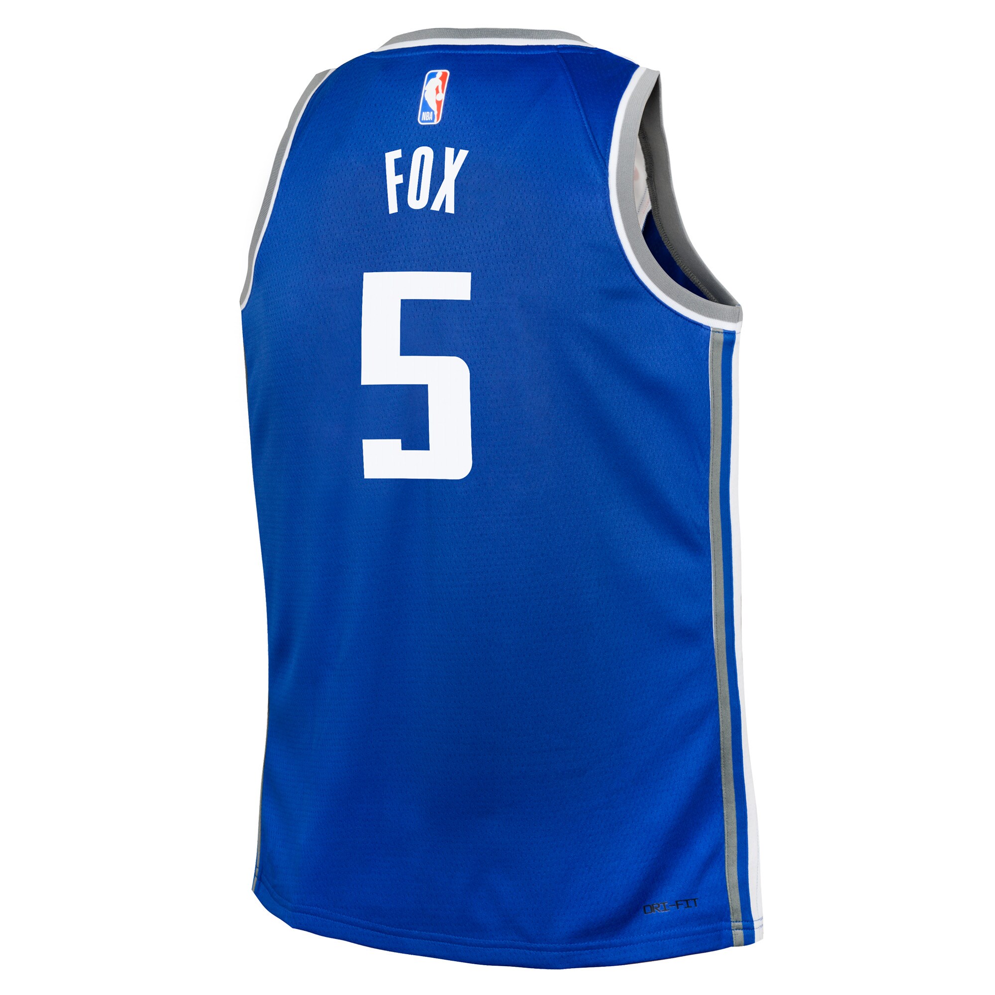 Youth Sacramento Kings De'Aaron Fox  Blue 2023/24 Swingman Replica Jersey - City Edition
