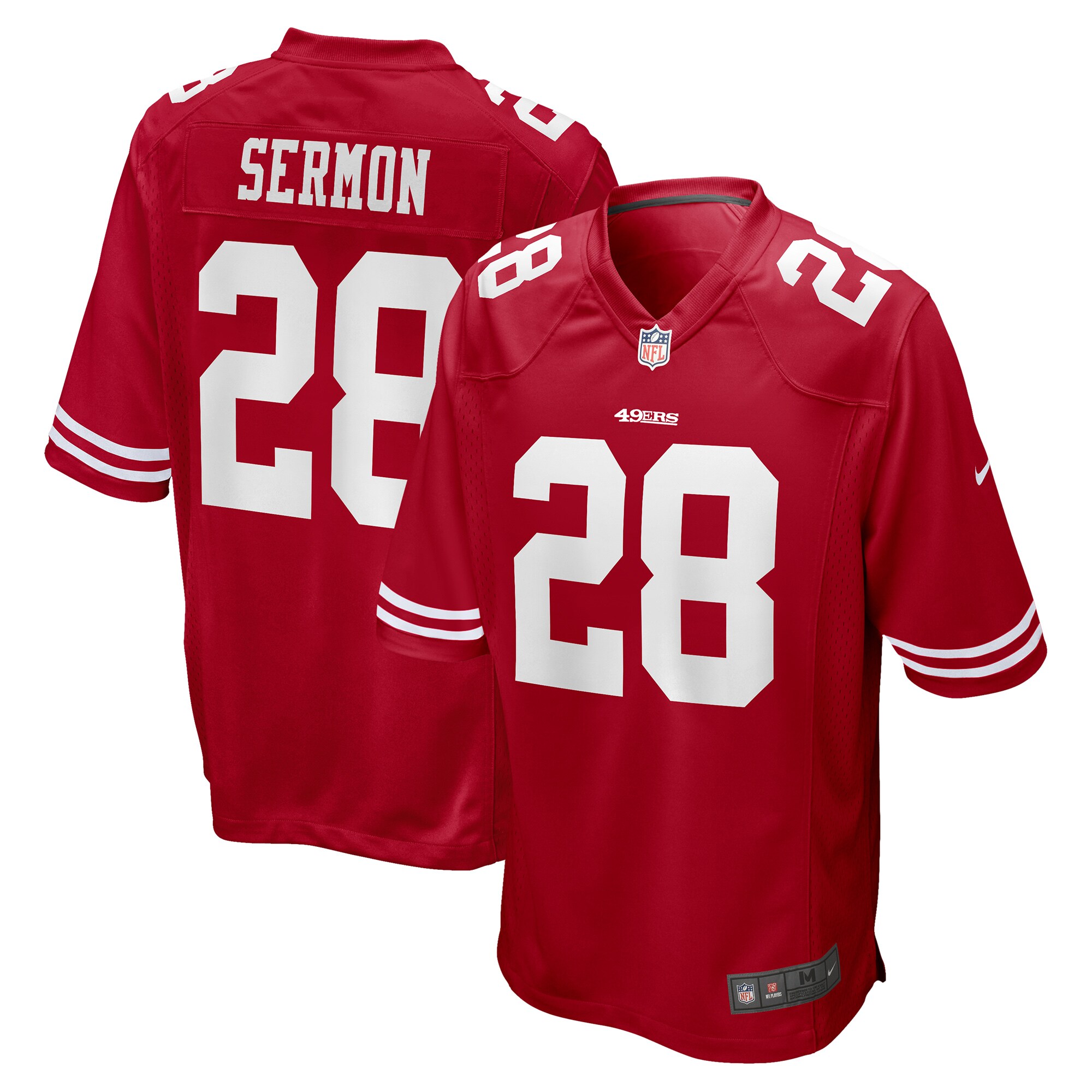 Trey Sermon San Francisco 49ers  2021 NFL Draft Pick Game Jersey - Scarlet